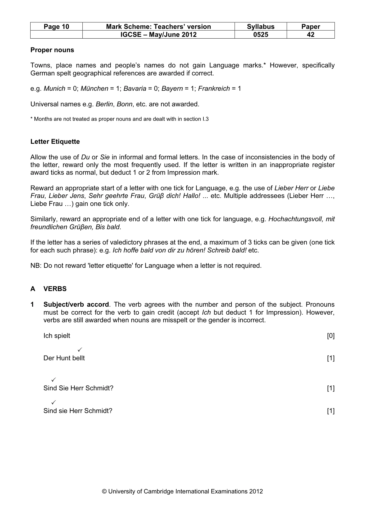 Mark scheme, page 10 of 23