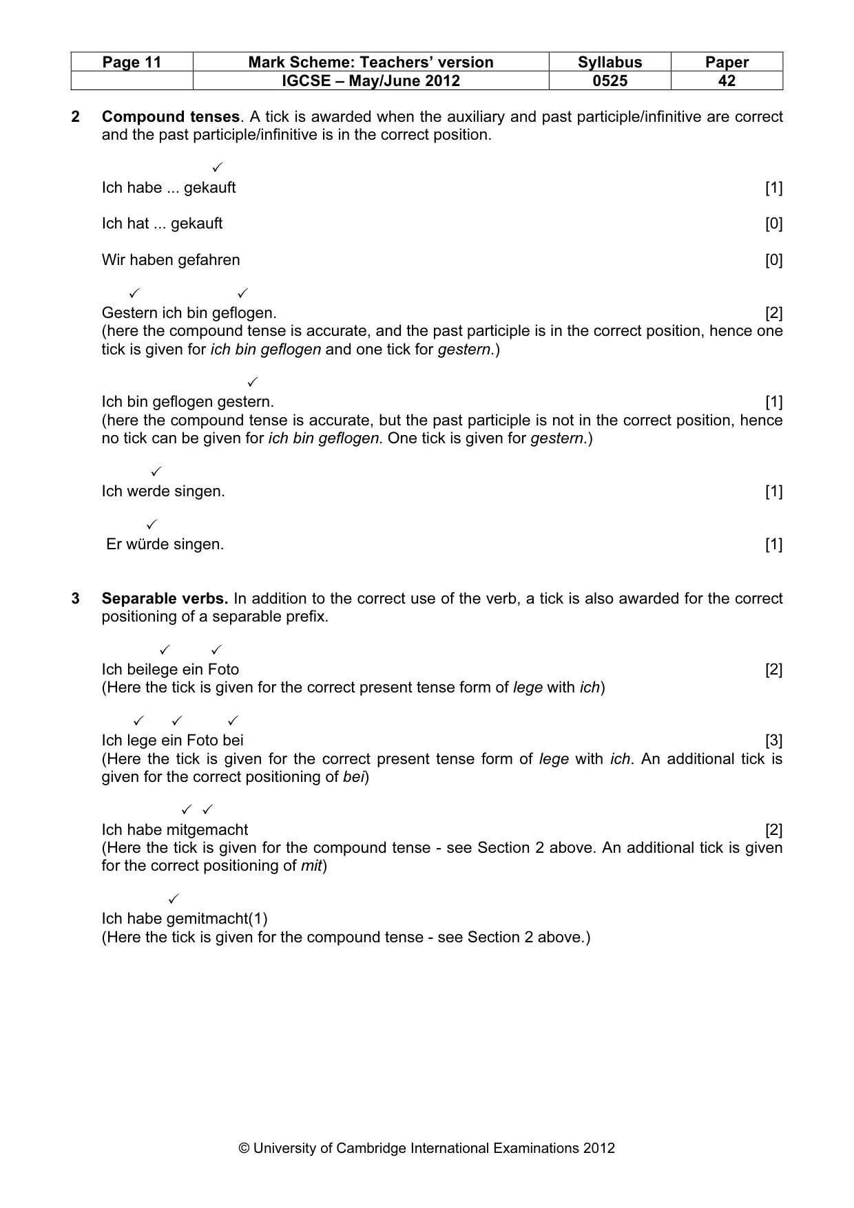 Mark scheme, page 11 of 23