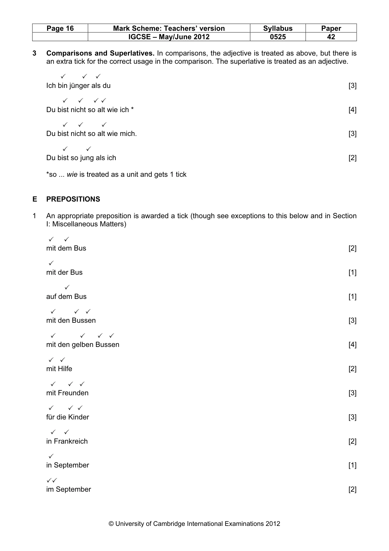 Mark scheme, page 16 of 23
