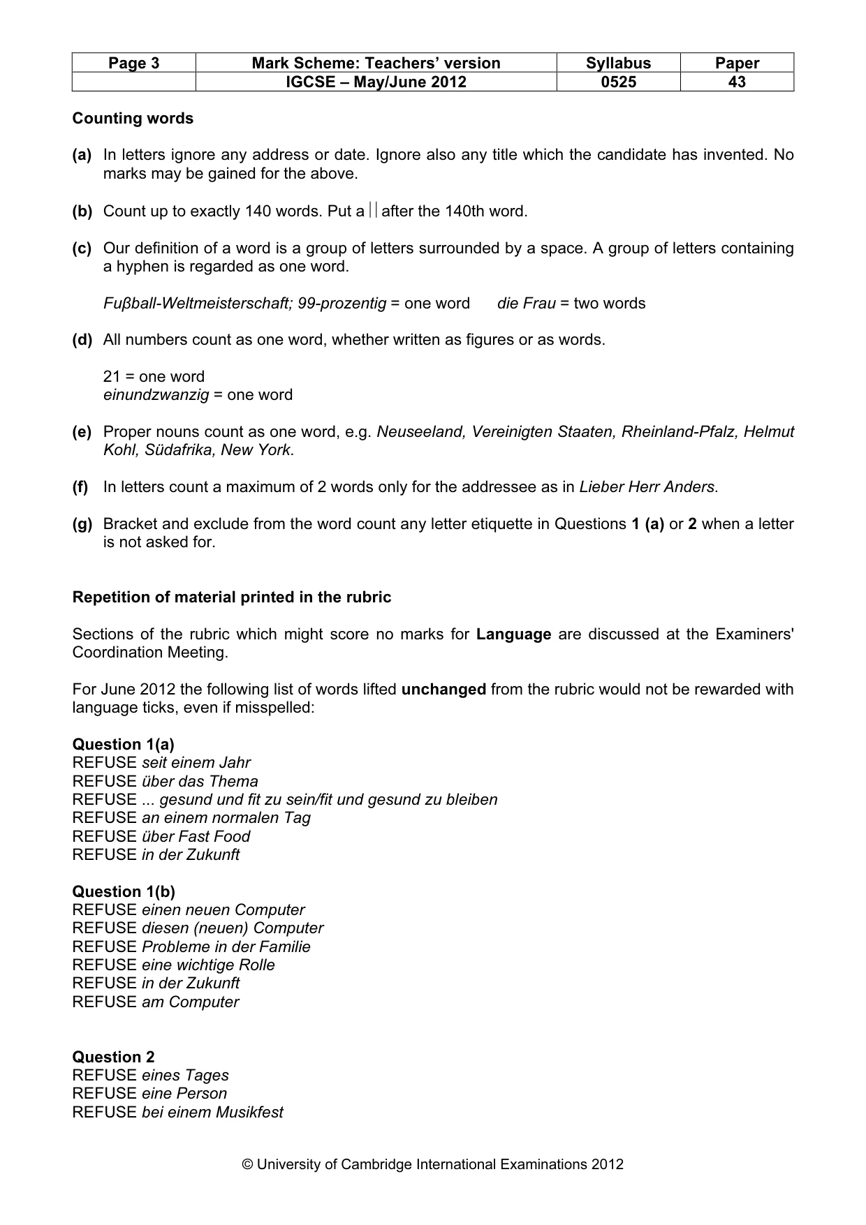 Mark scheme, page 3 of 20