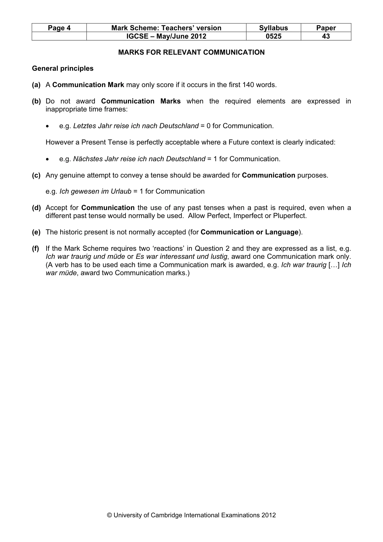 Mark scheme, page 4 of 20