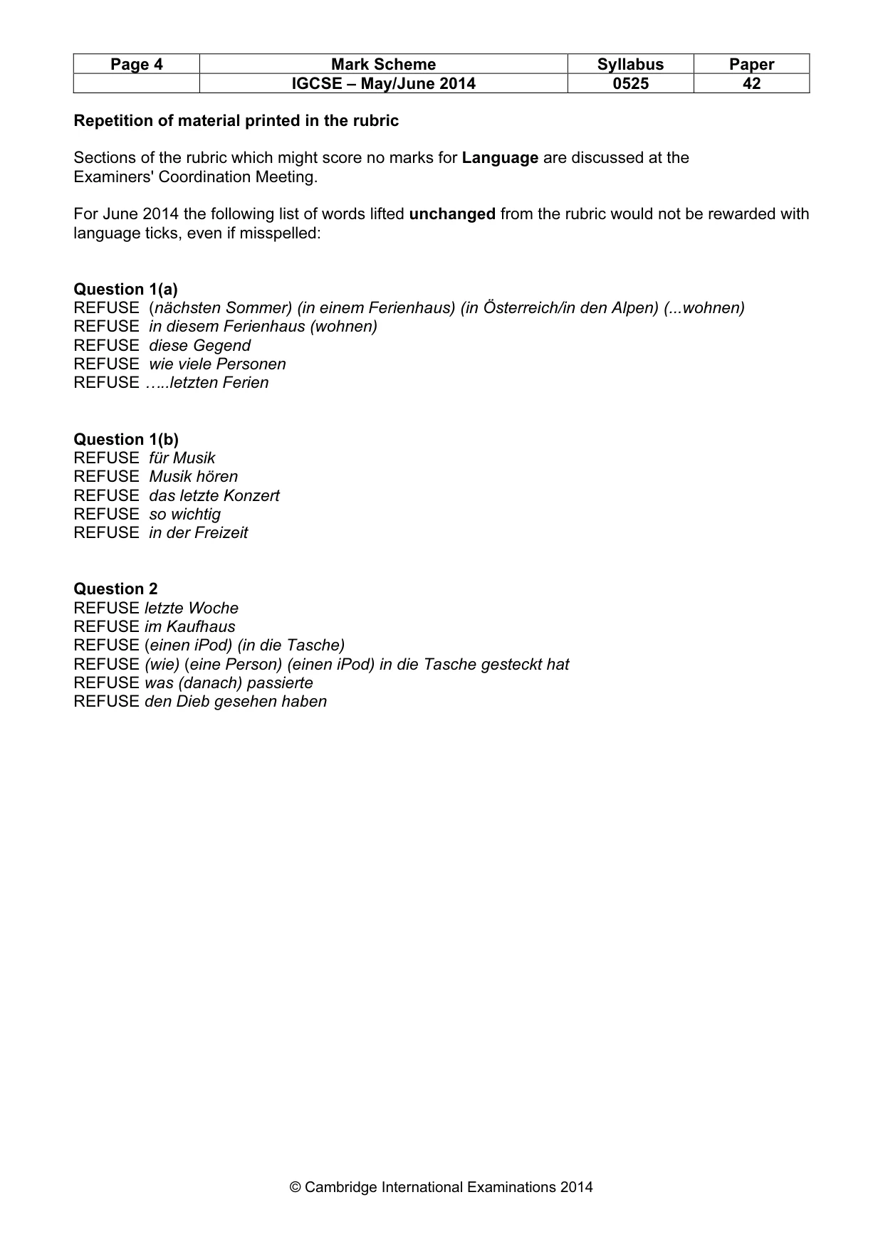 Mark scheme, page 4 of 21