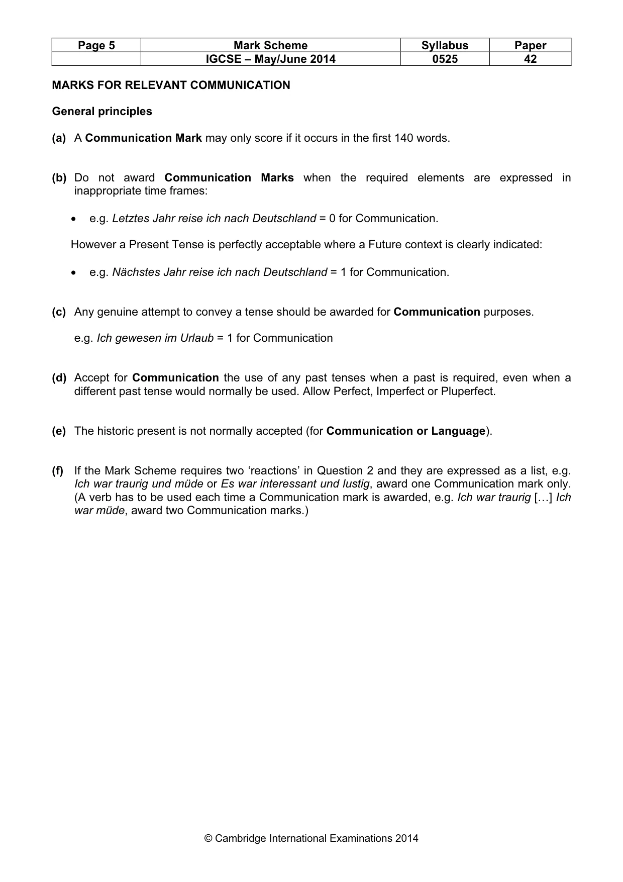 Mark scheme, page 5 of 21