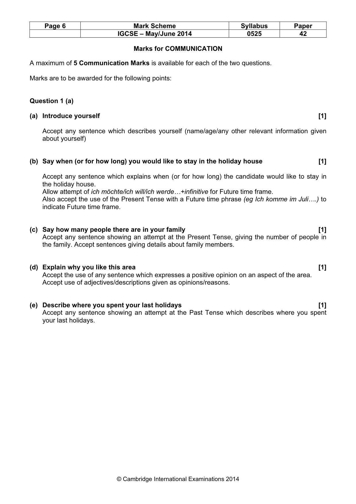 Mark scheme, page 6 of 21