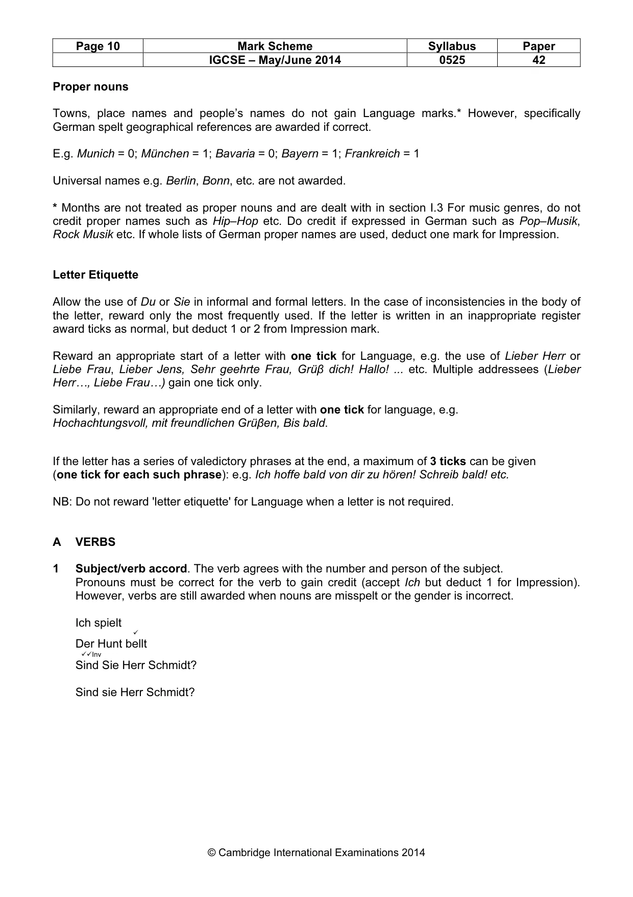 Mark scheme, page 10 of 21