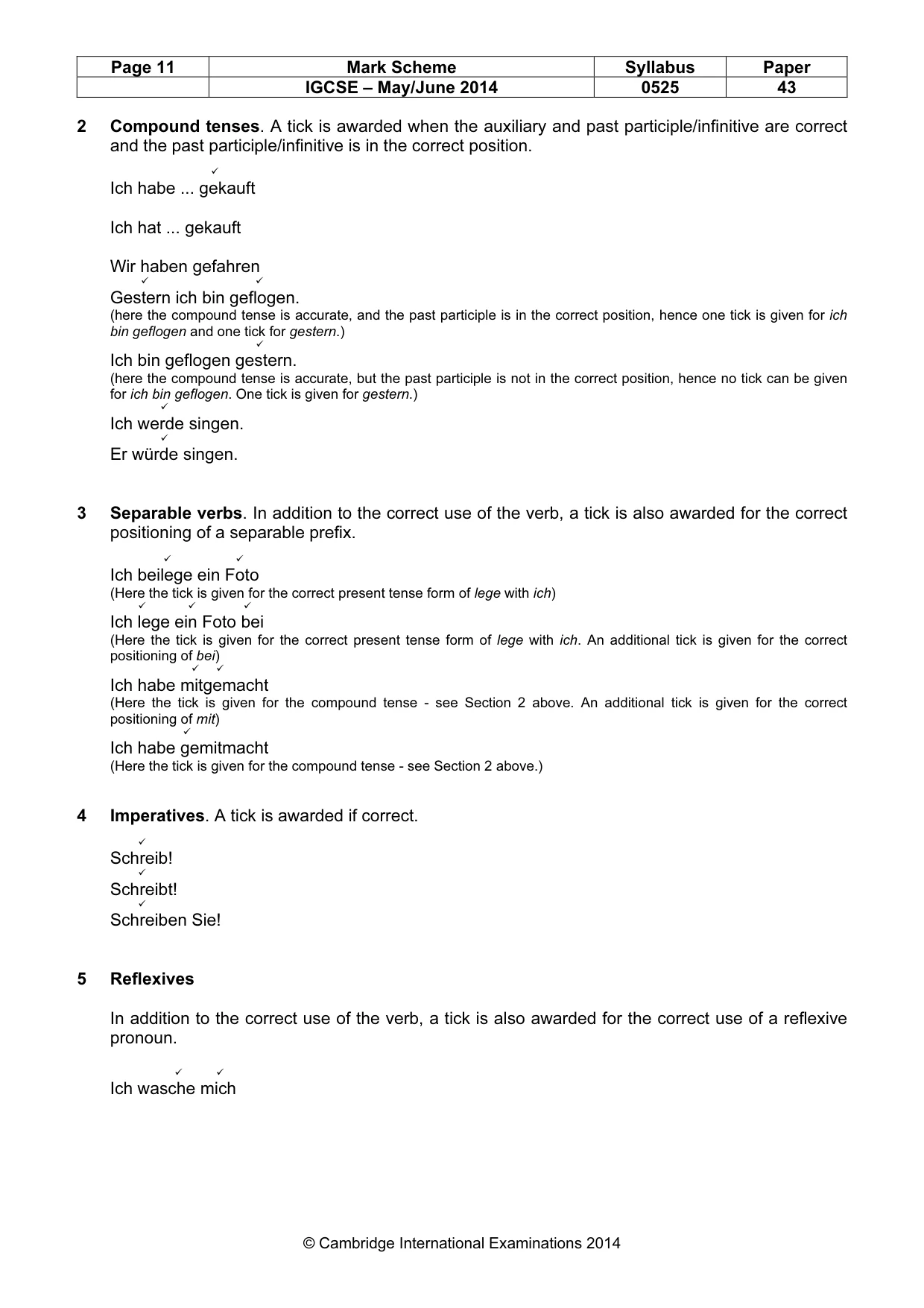 Mark scheme, page 11 of 21