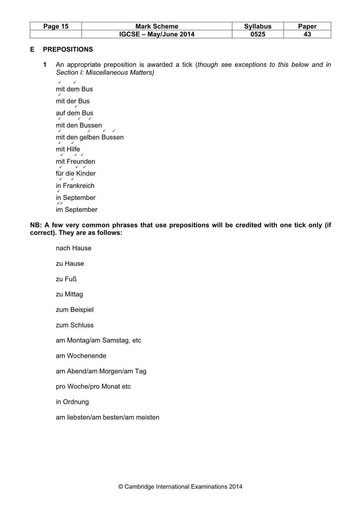 Mark scheme, page 15 of 21