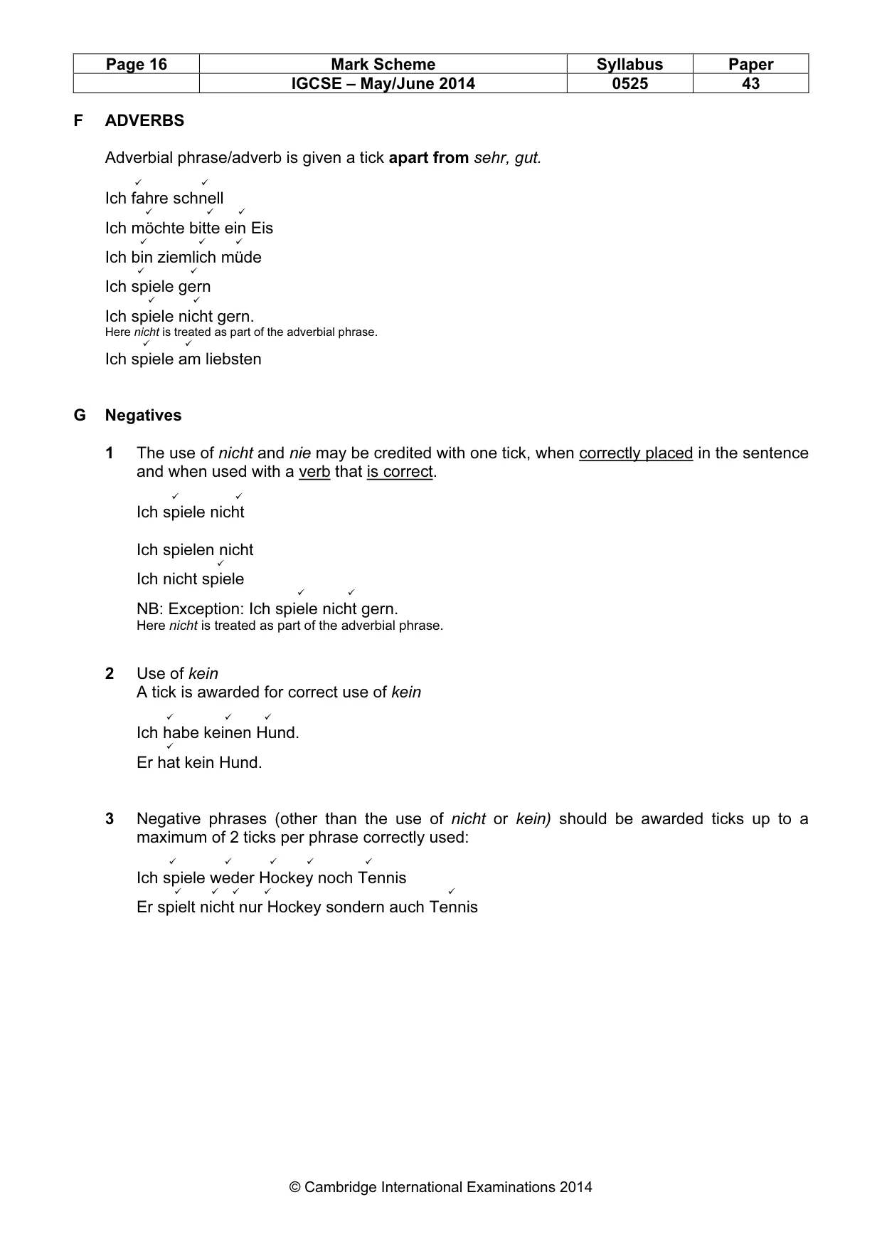 Mark scheme, page 16 of 21