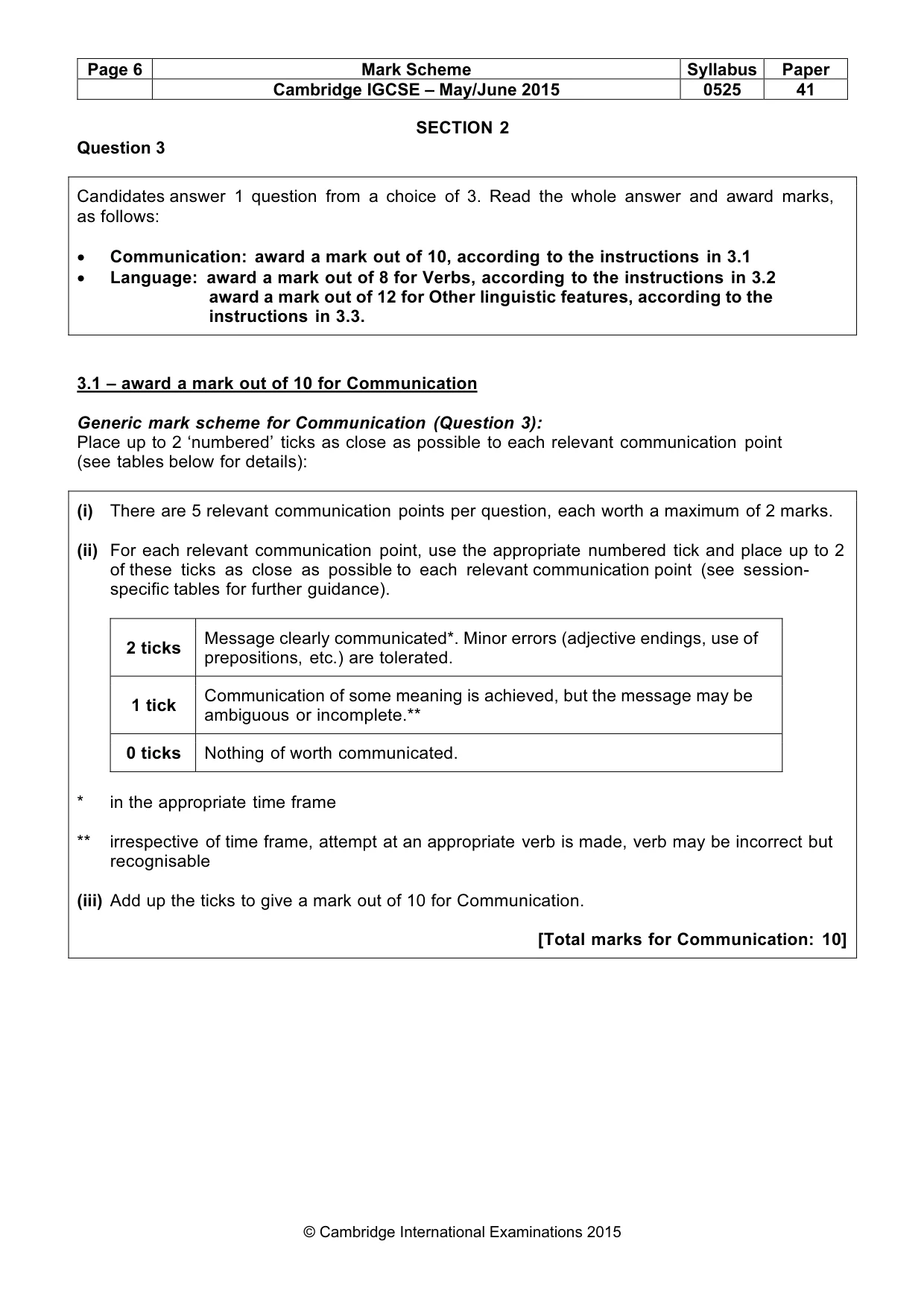 Mark scheme, page 6 of 18