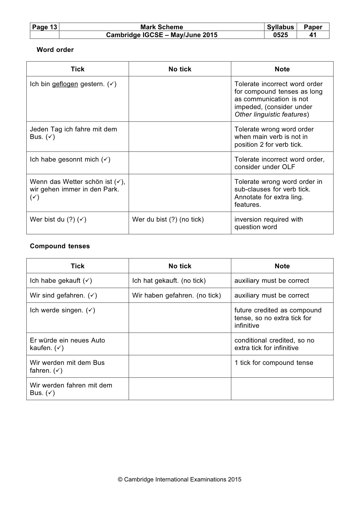 Mark scheme, page 13 of 18