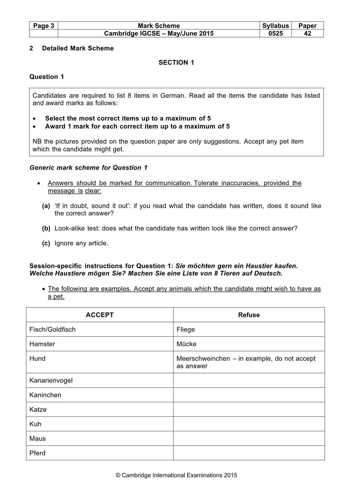 Mark scheme, page 3 of 20