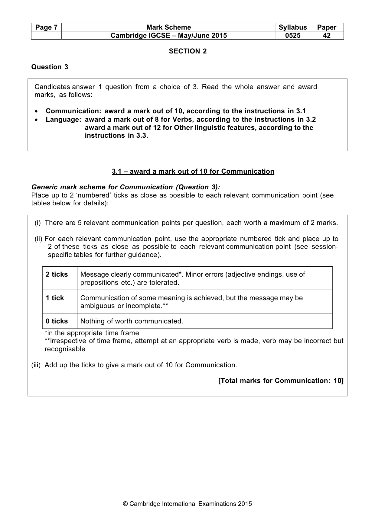 Mark scheme, page 7 of 20