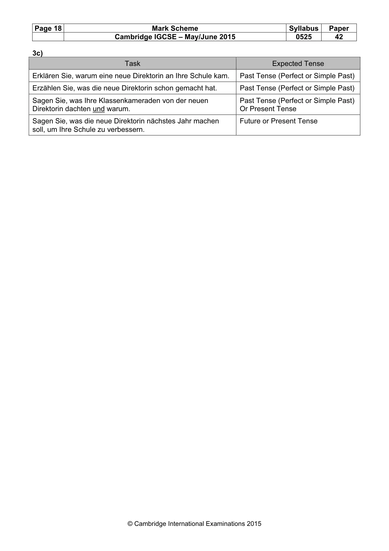 Mark scheme, page 18 of 20