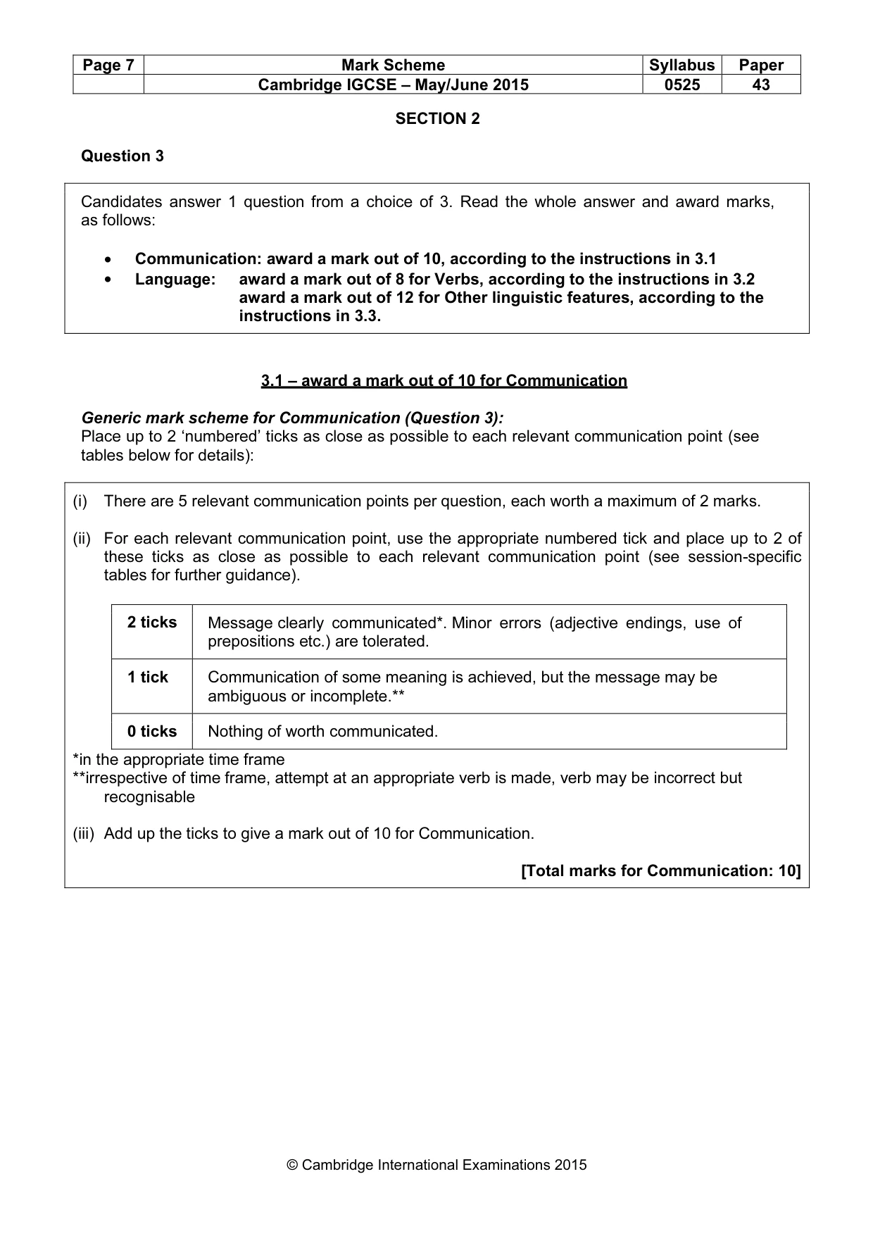 Mark scheme, page 7 of 20