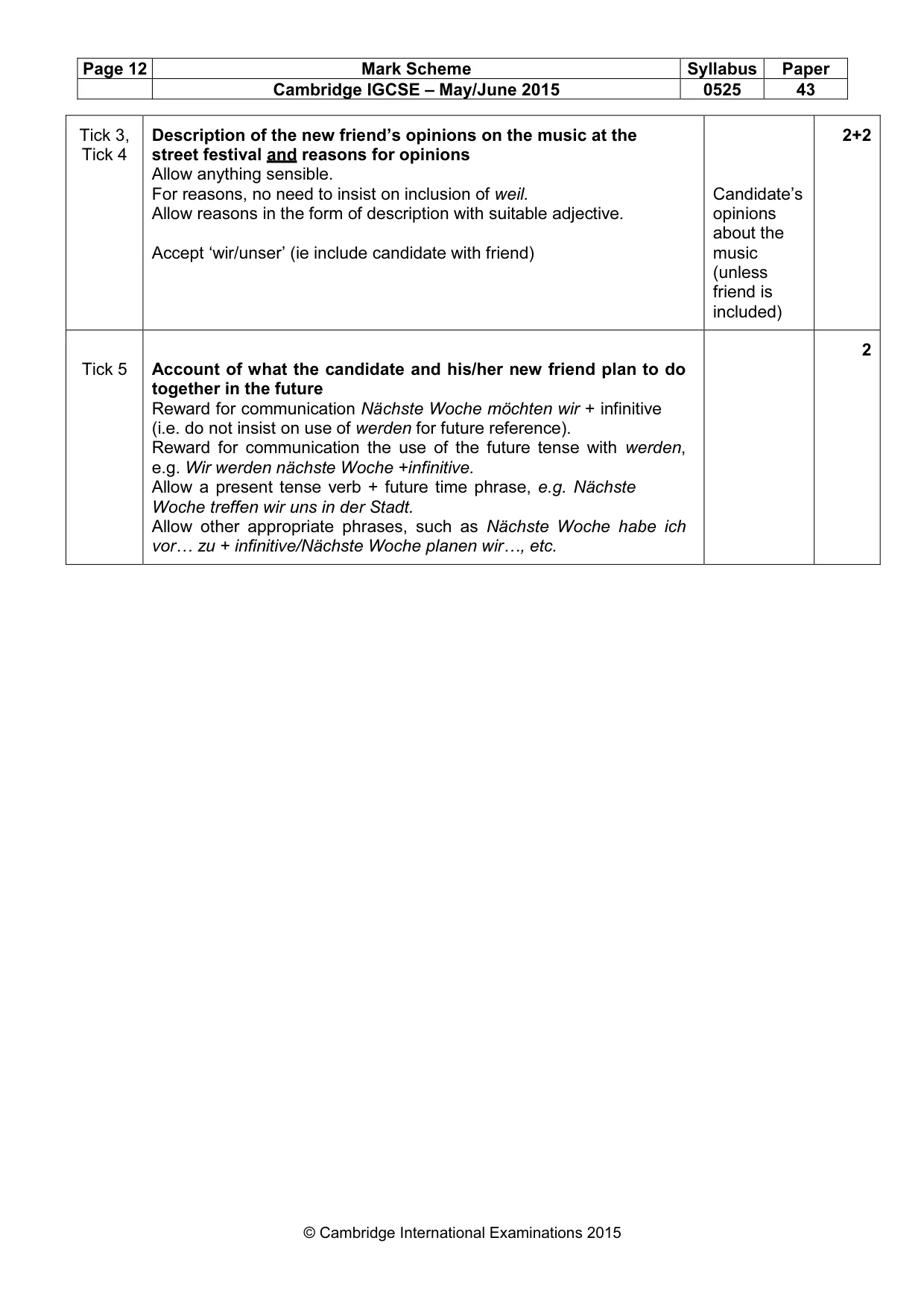 Mark scheme, page 12 of 20