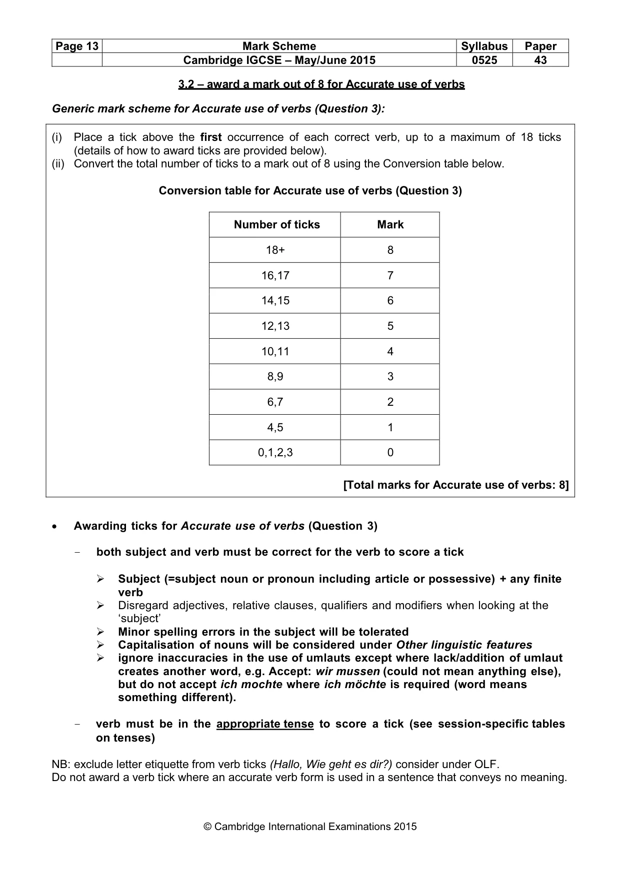 Mark scheme, page 13 of 20