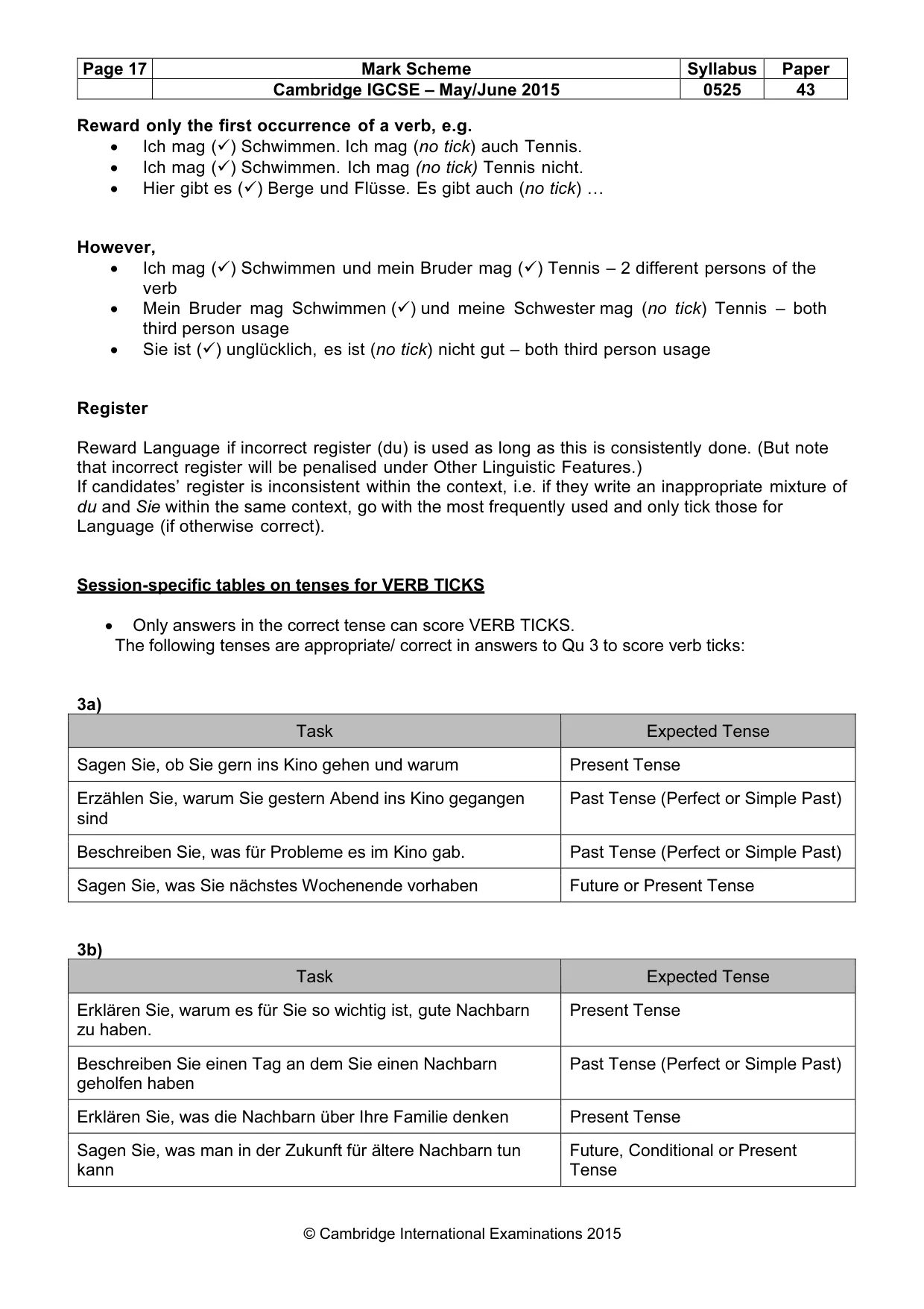 Mark scheme, page 17 of 20