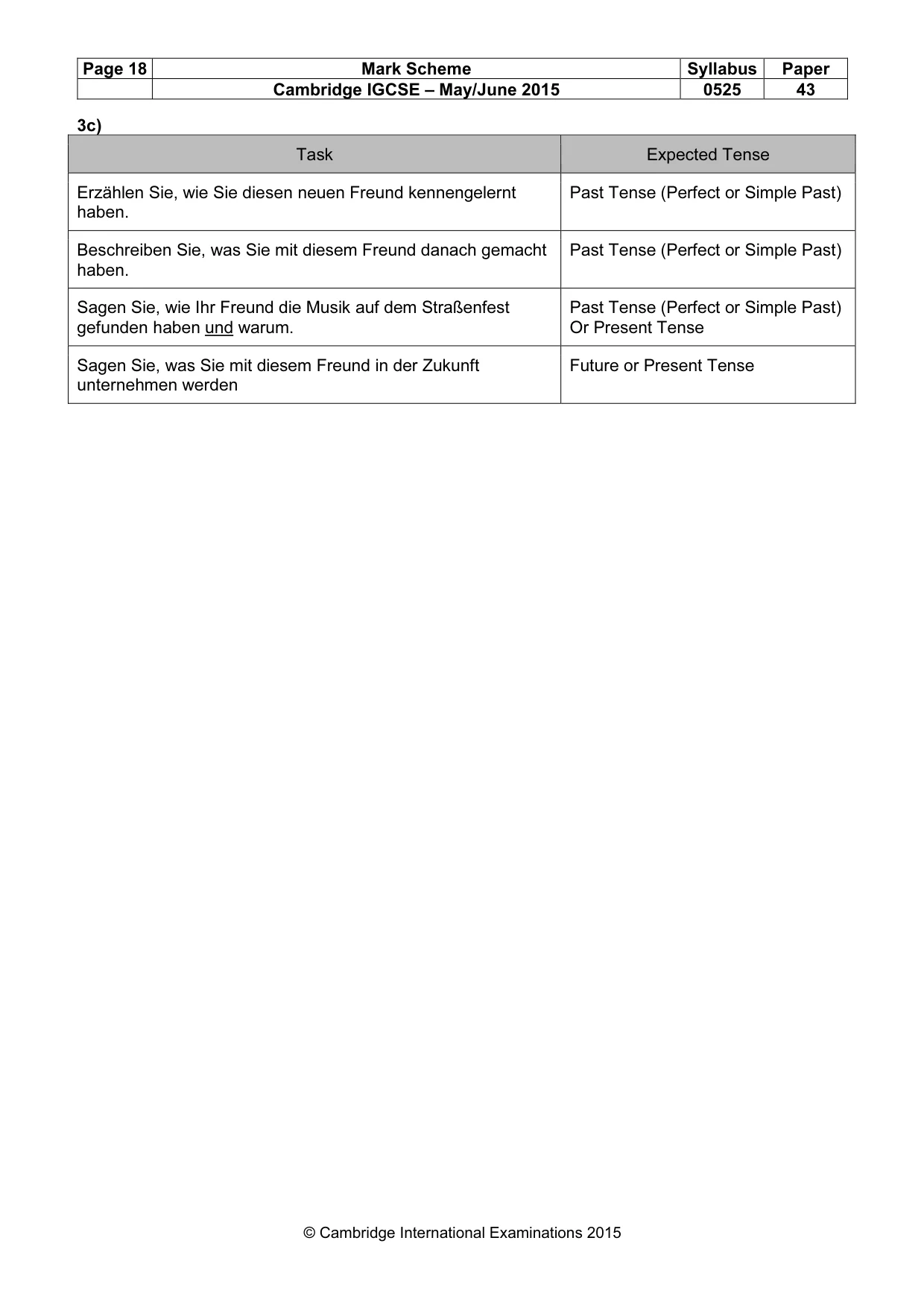 Mark scheme, page 18 of 20