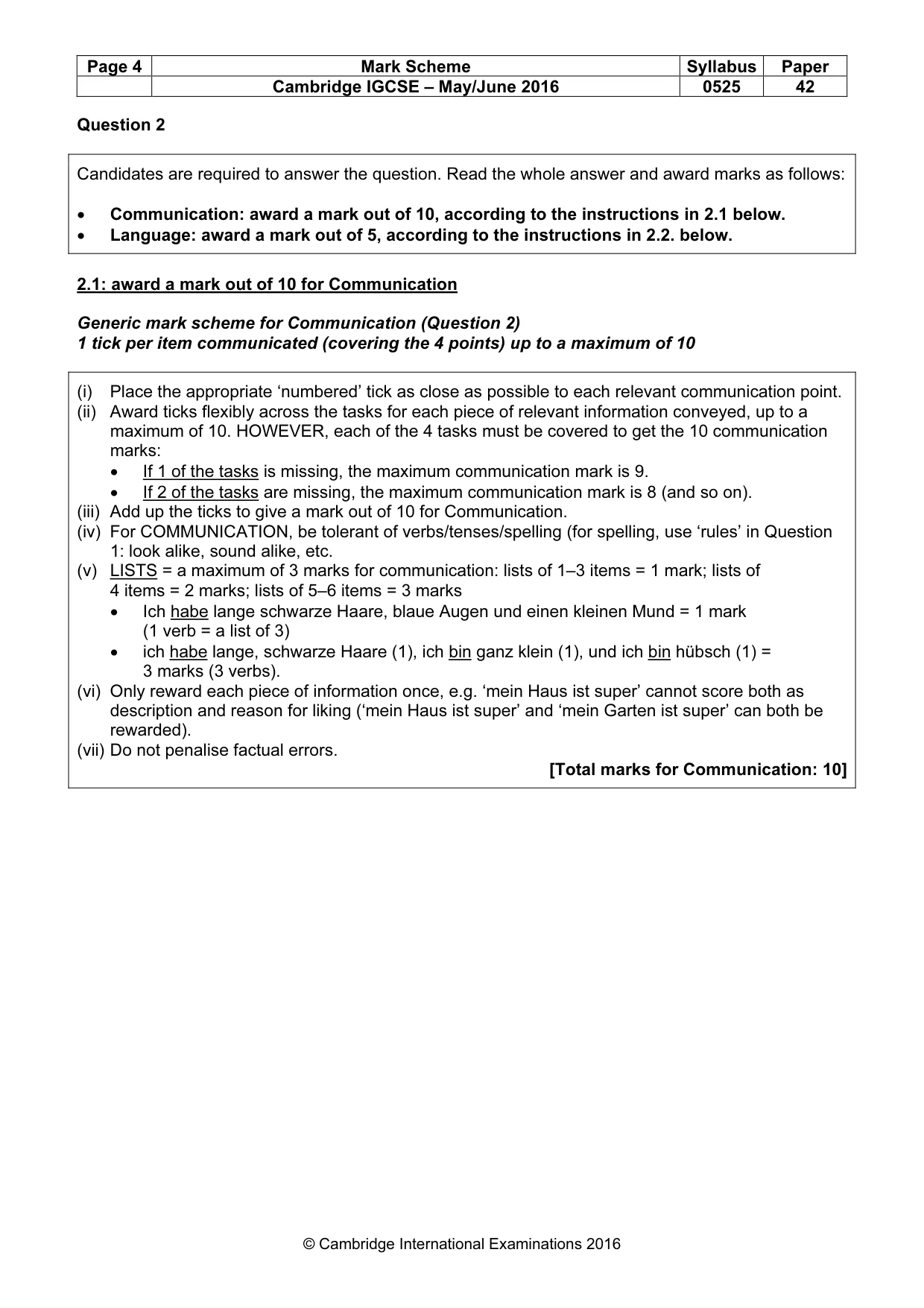 Mark scheme, page 4 of 18