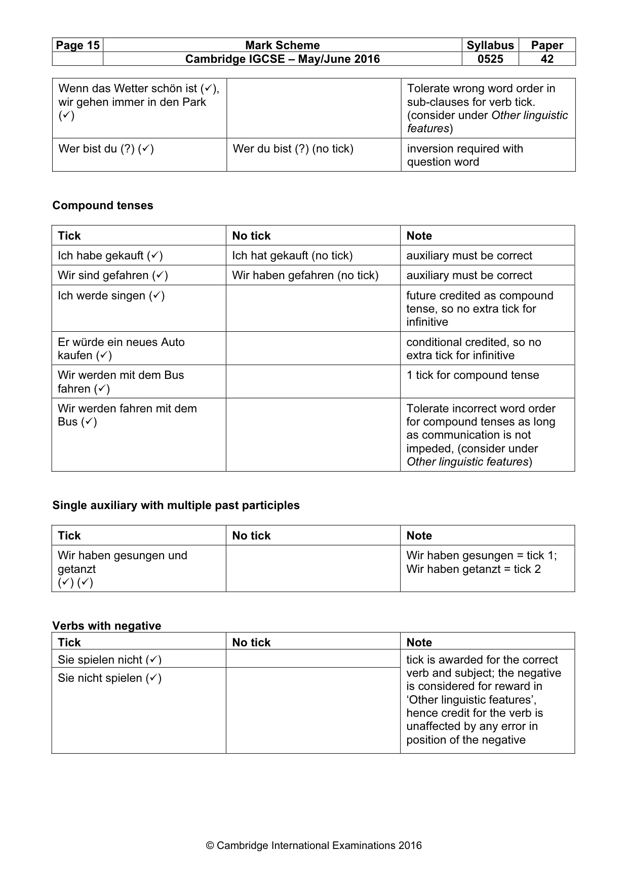 Mark scheme, page 15 of 18