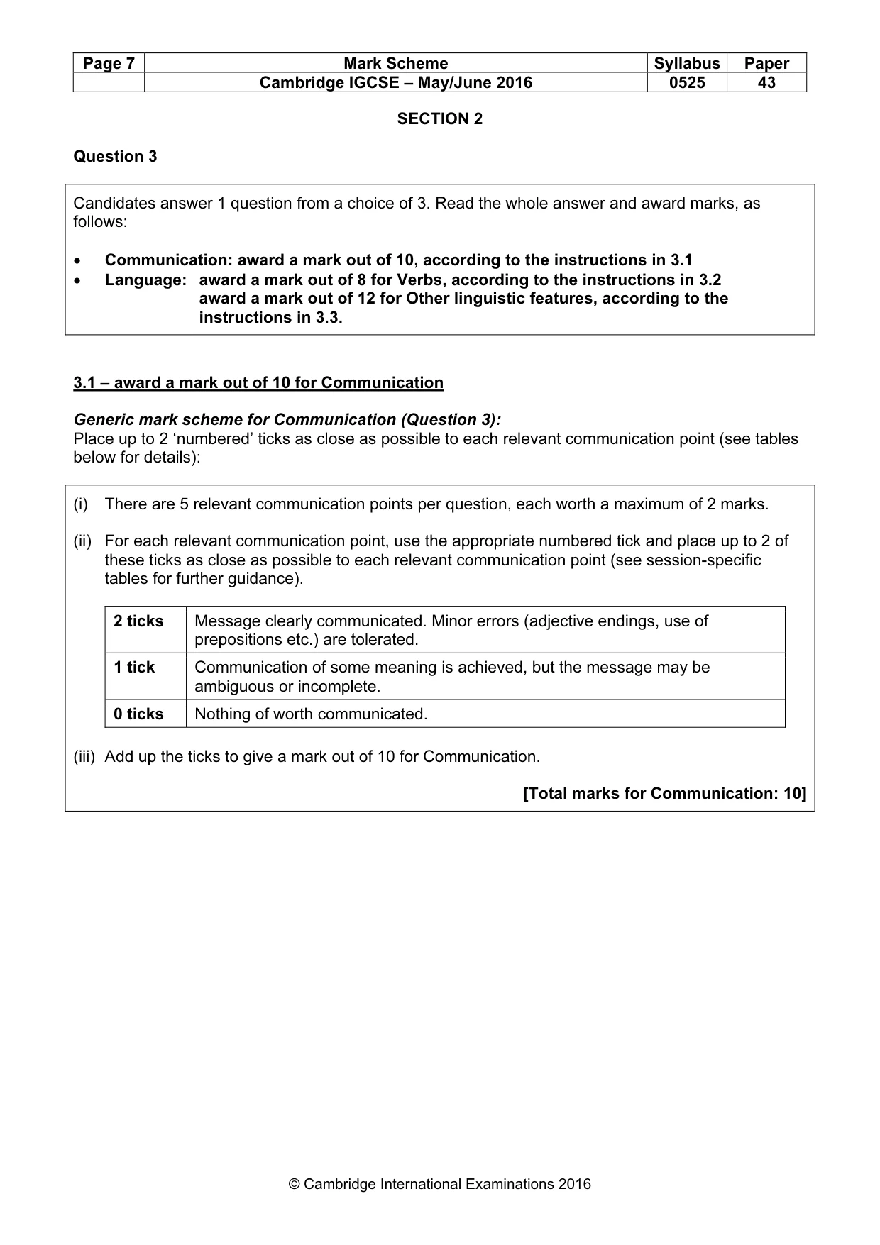 Mark scheme, page 7 of 18