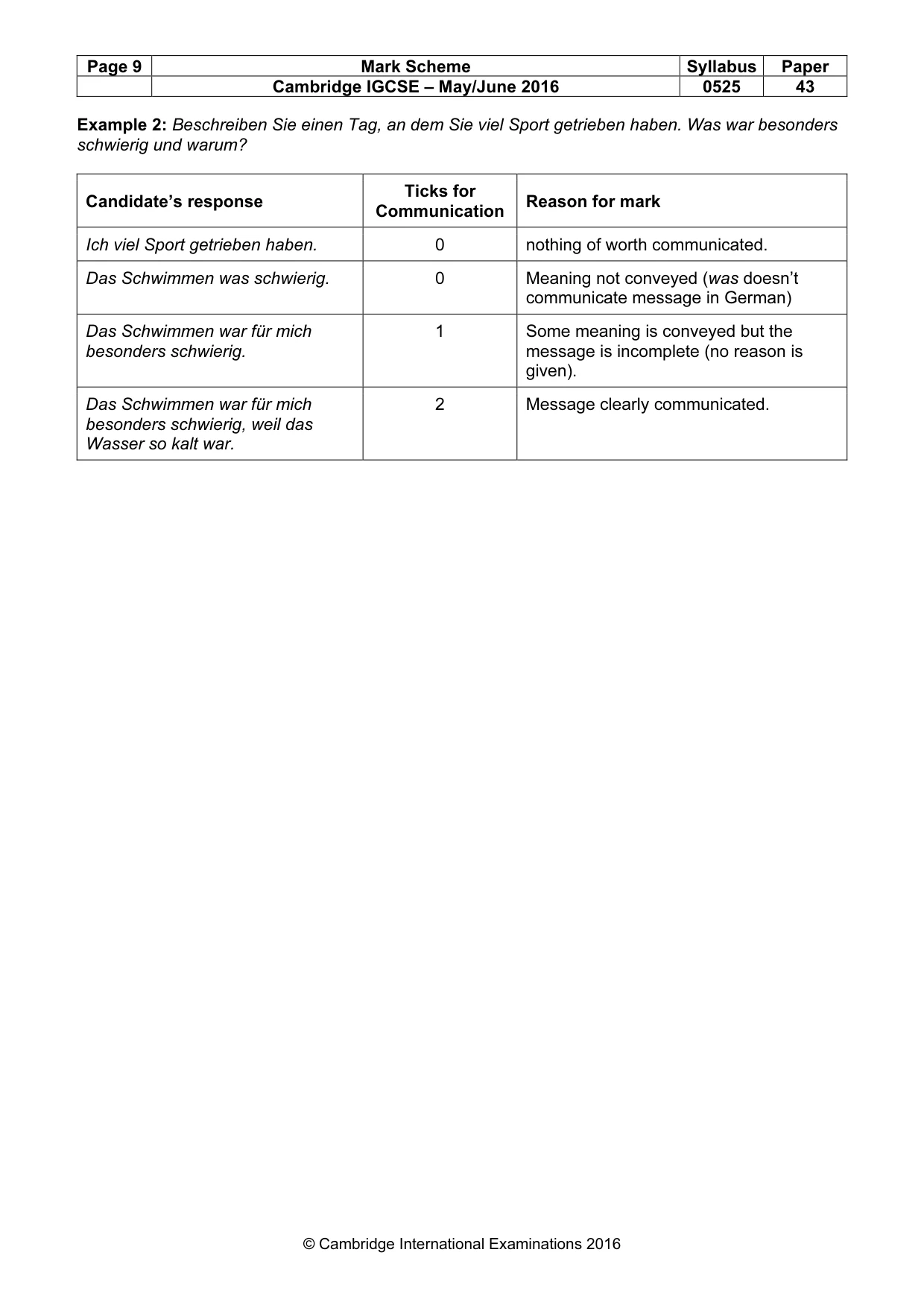 Mark scheme, page 9 of 18