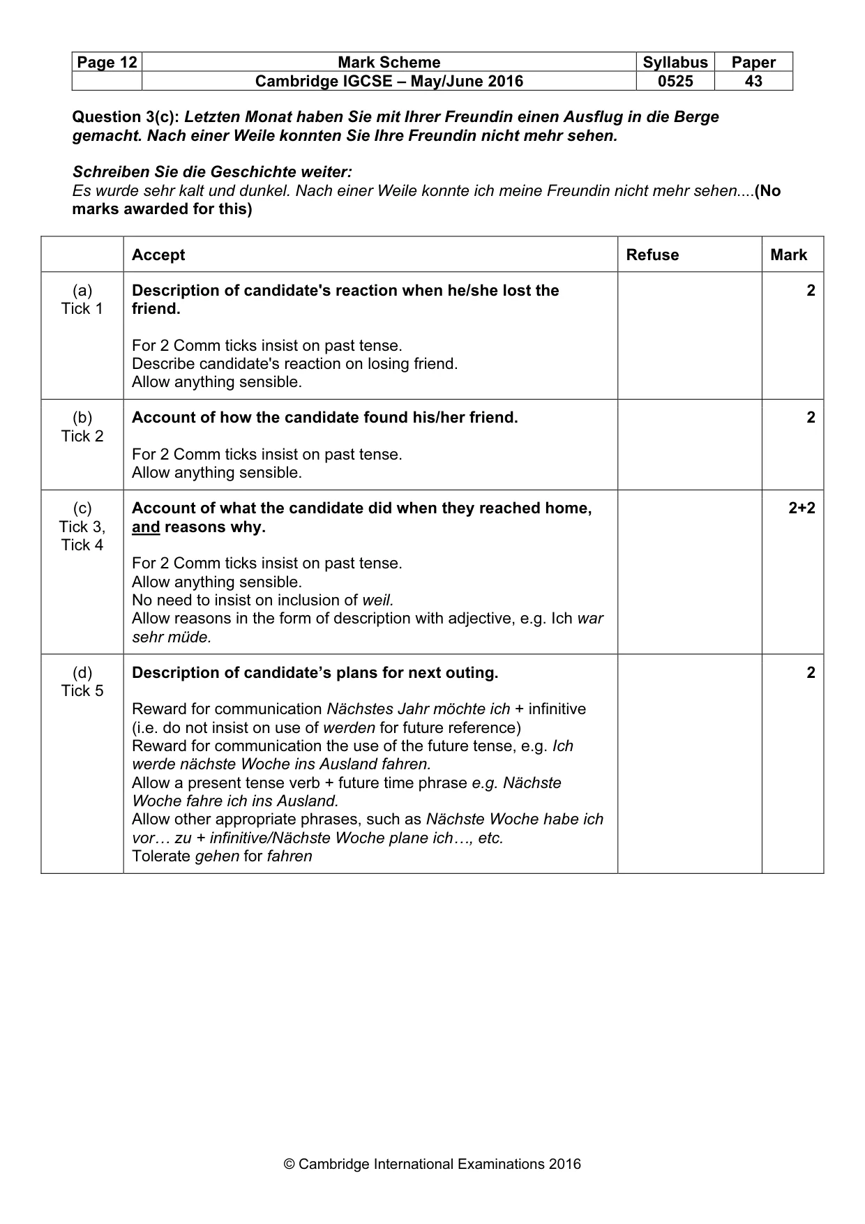 Mark scheme, page 12 of 18