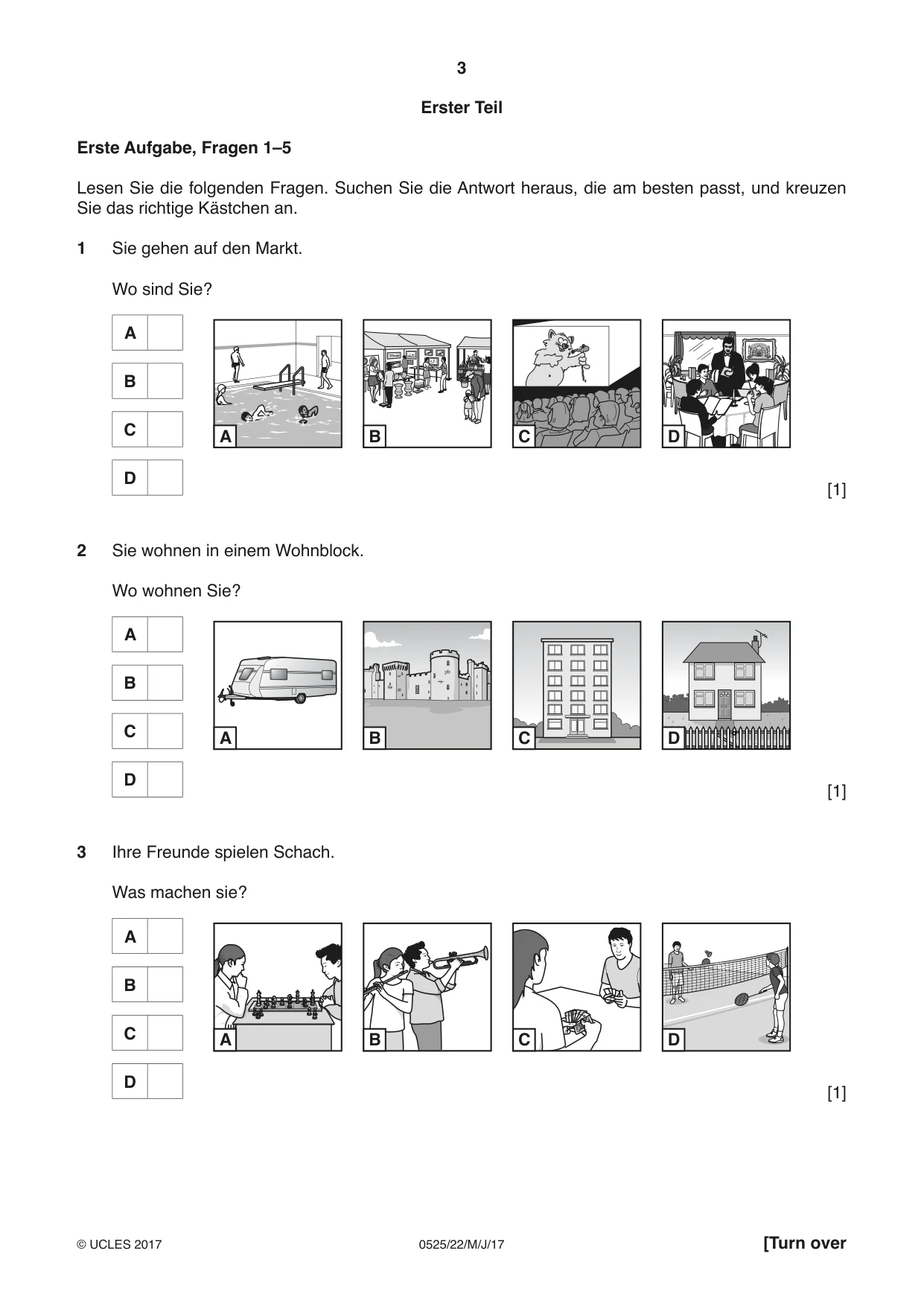 Cambridge IGCSE German - Foreign Language 0525 2017 May/June Paper 2 · Variant 2 question paper, page 3 of 16