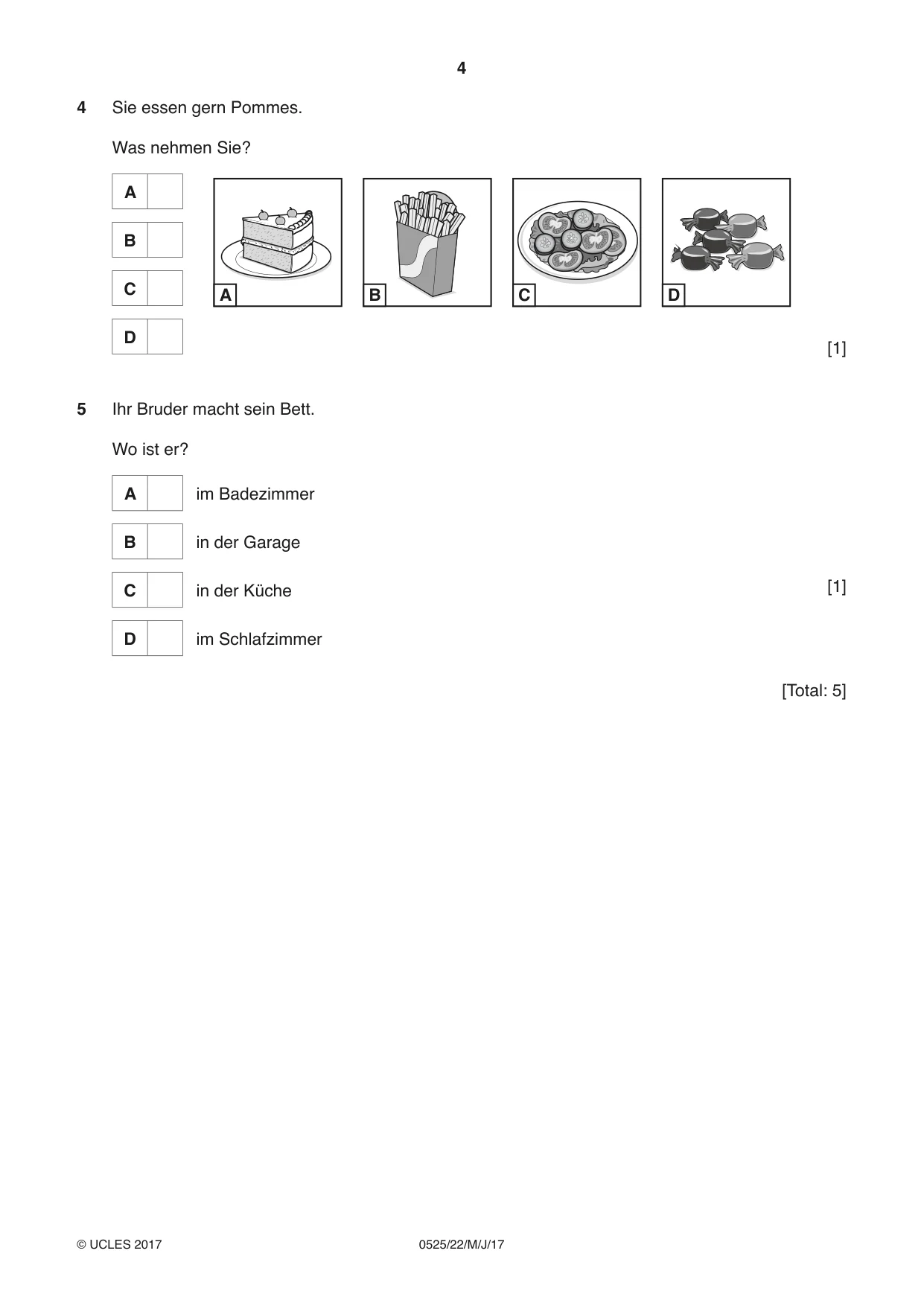 Cambridge IGCSE German - Foreign Language 0525 2017 May/June Paper 2 · Variant 2 question paper, page 4 of 16