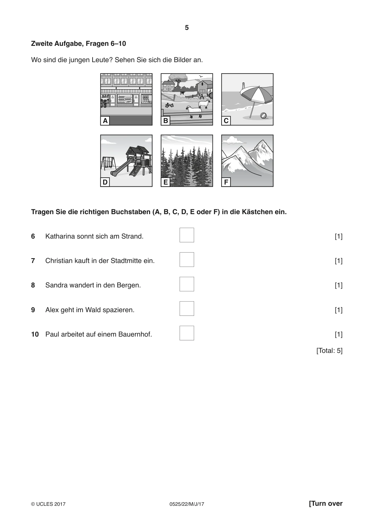Cambridge IGCSE German - Foreign Language 0525 2017 May/June Paper 2 · Variant 2 question paper, page 5 of 16