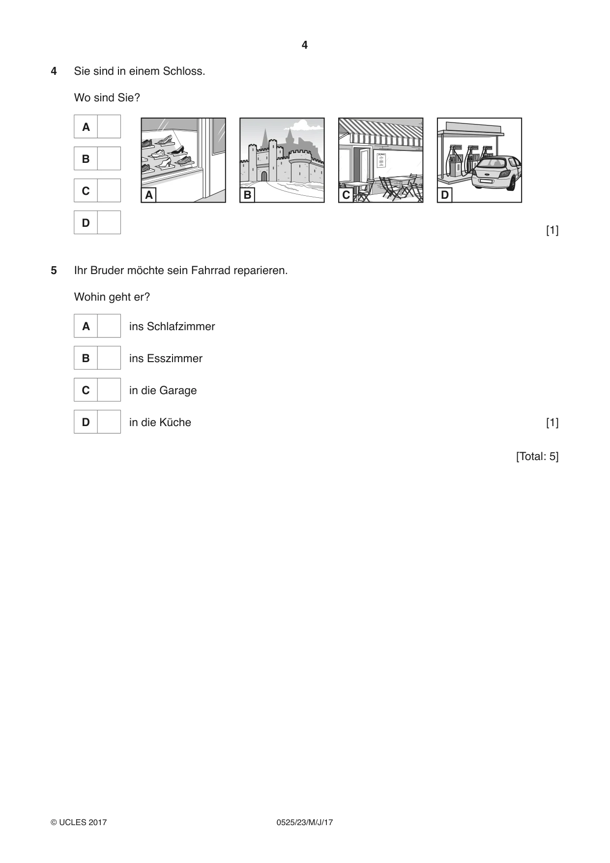 Cambridge IGCSE German - Foreign Language 0525 2017 May/June Paper 2 · Variant 3 question paper, page 4 of 16