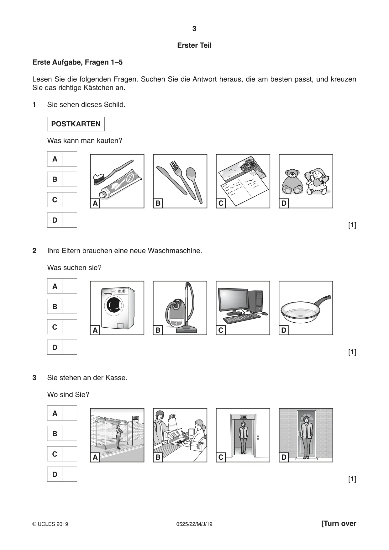 Cambridge IGCSE German - Foreign Language 0525 2019 May/June Paper 2 · Variant 2 question paper, page 3 of 16