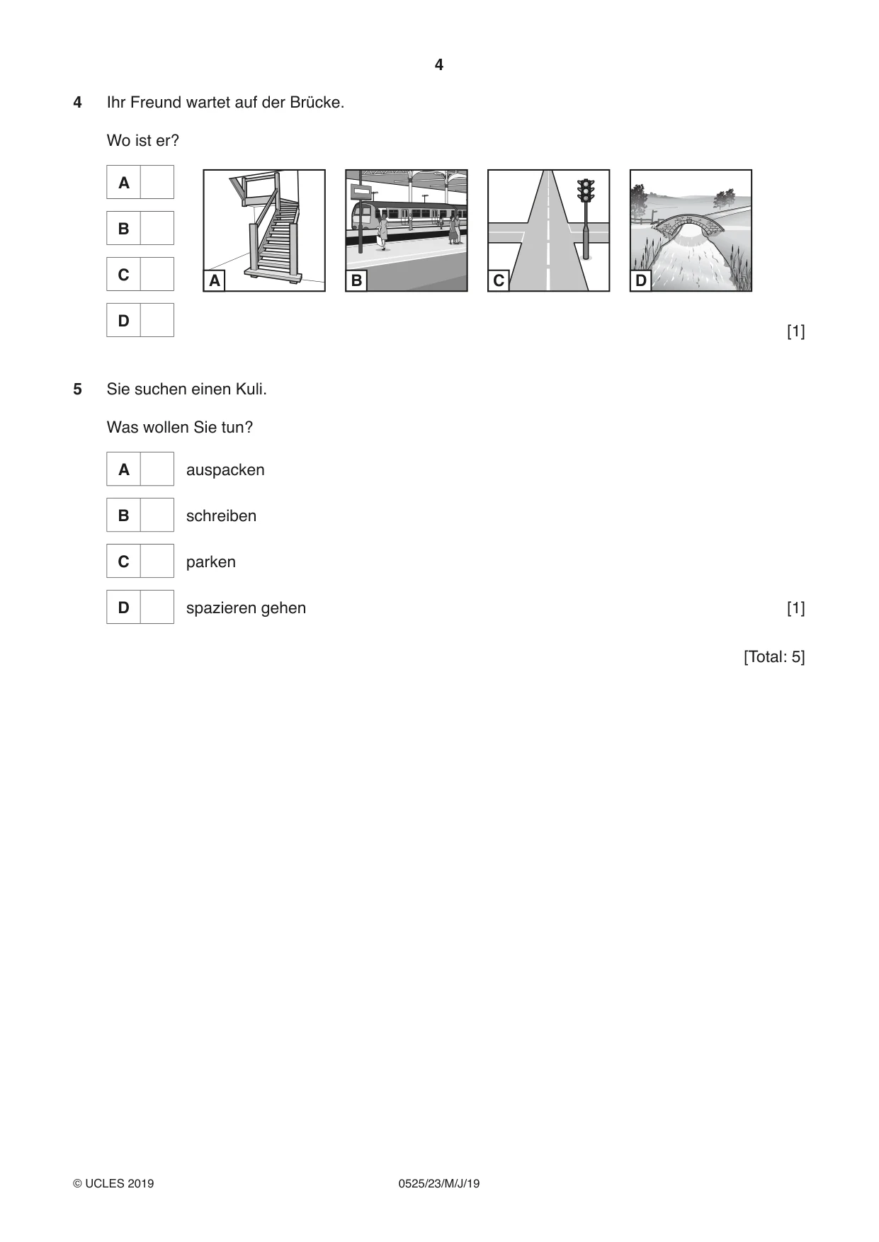 Cambridge IGCSE German - Foreign Language 0525 2019 May/June Paper 2 · Variant 3 question paper, page 4 of 16