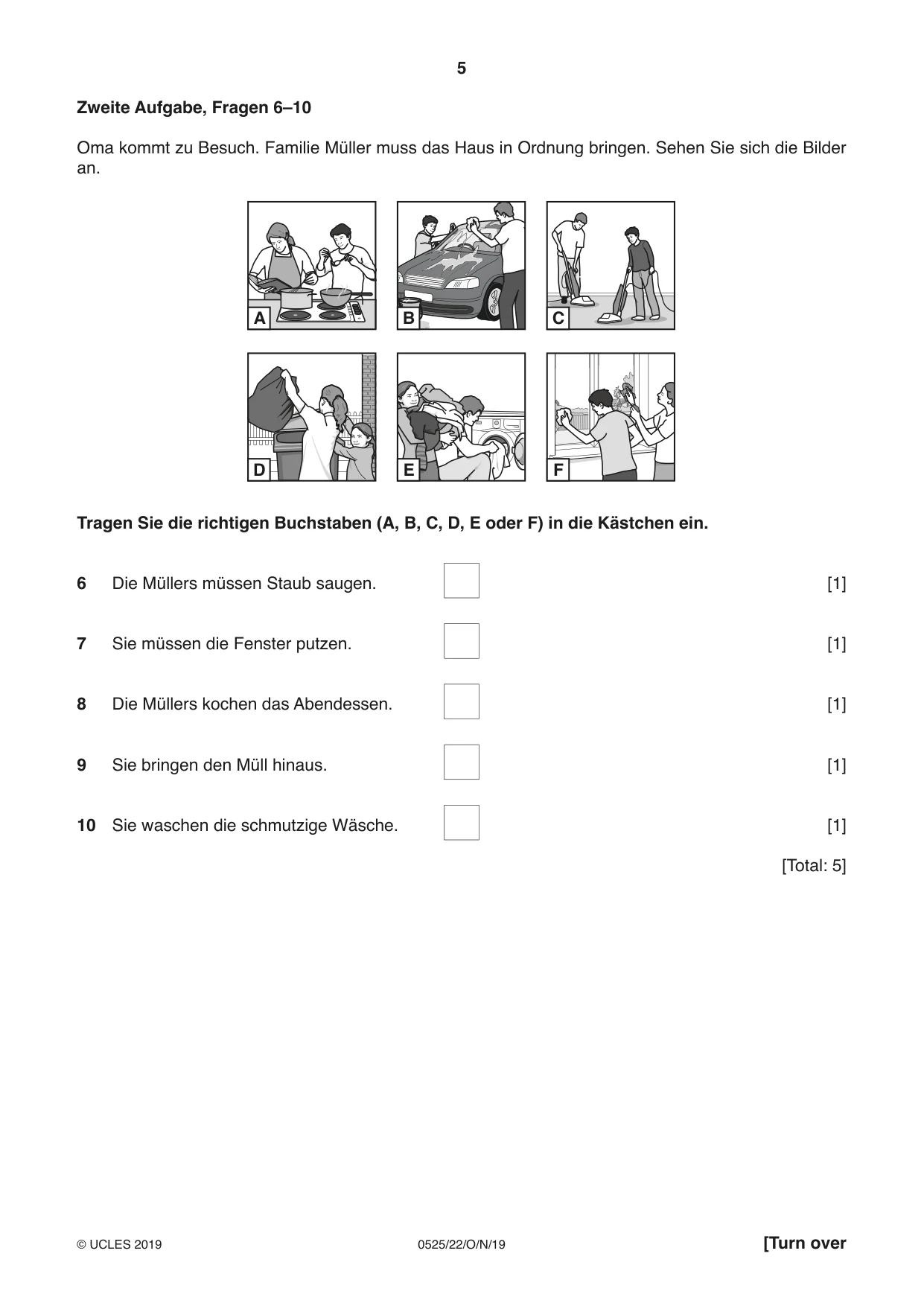 Cambridge IGCSE German - Foreign Language 0525 2019 Oct/Nov Paper 2 · Variant 2 question paper, page 5 of 16