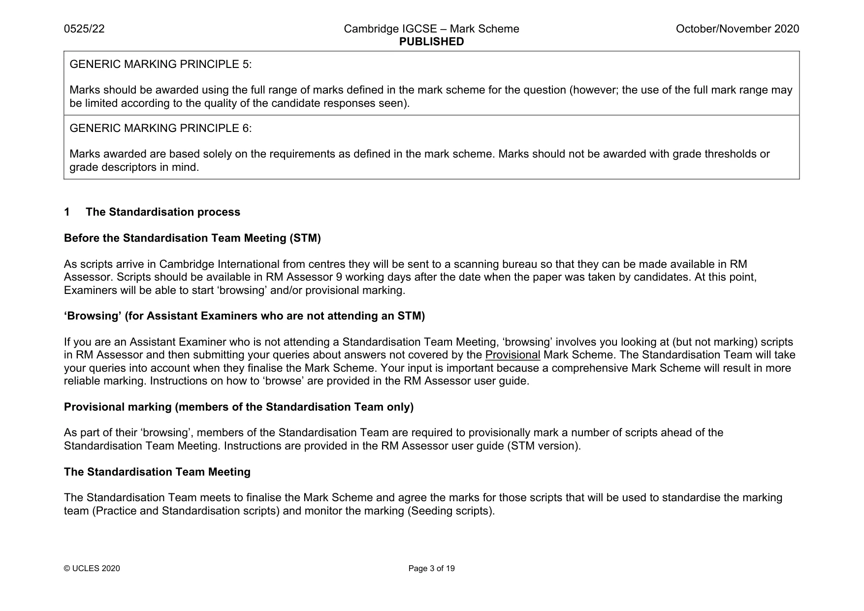 Mark scheme, page 3 of 19
