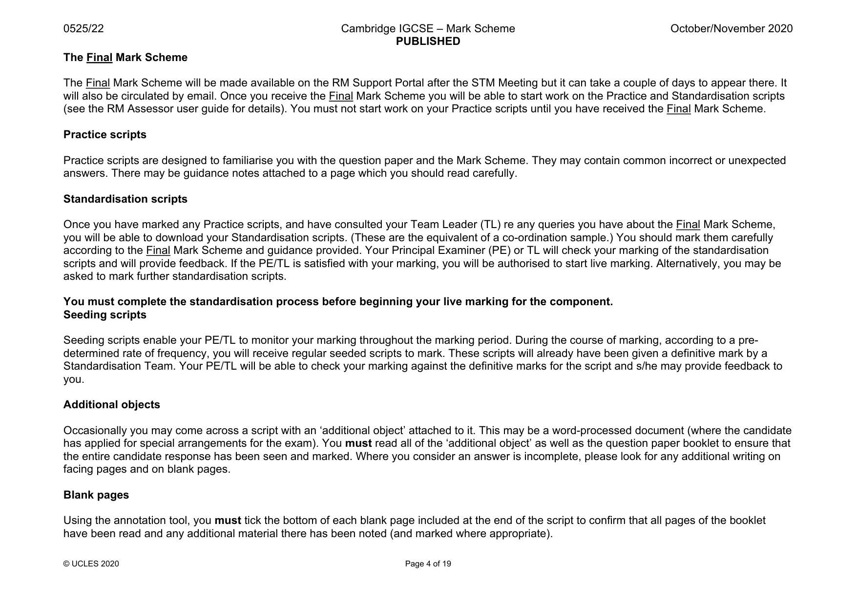 Mark scheme, page 4 of 19