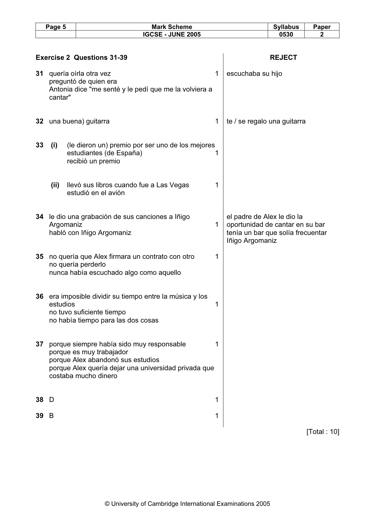 Mark scheme, page 7 of 18