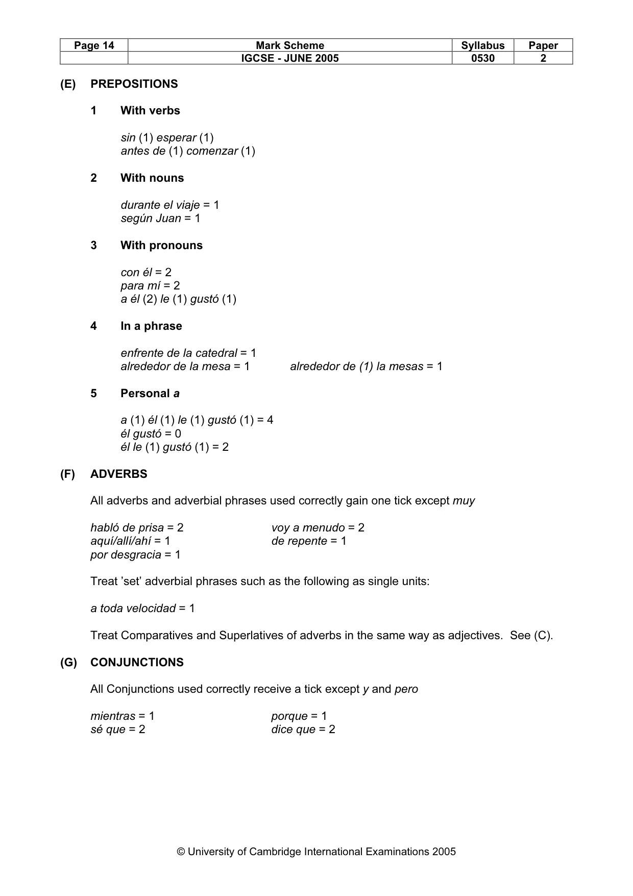 Mark scheme, page 16 of 18
