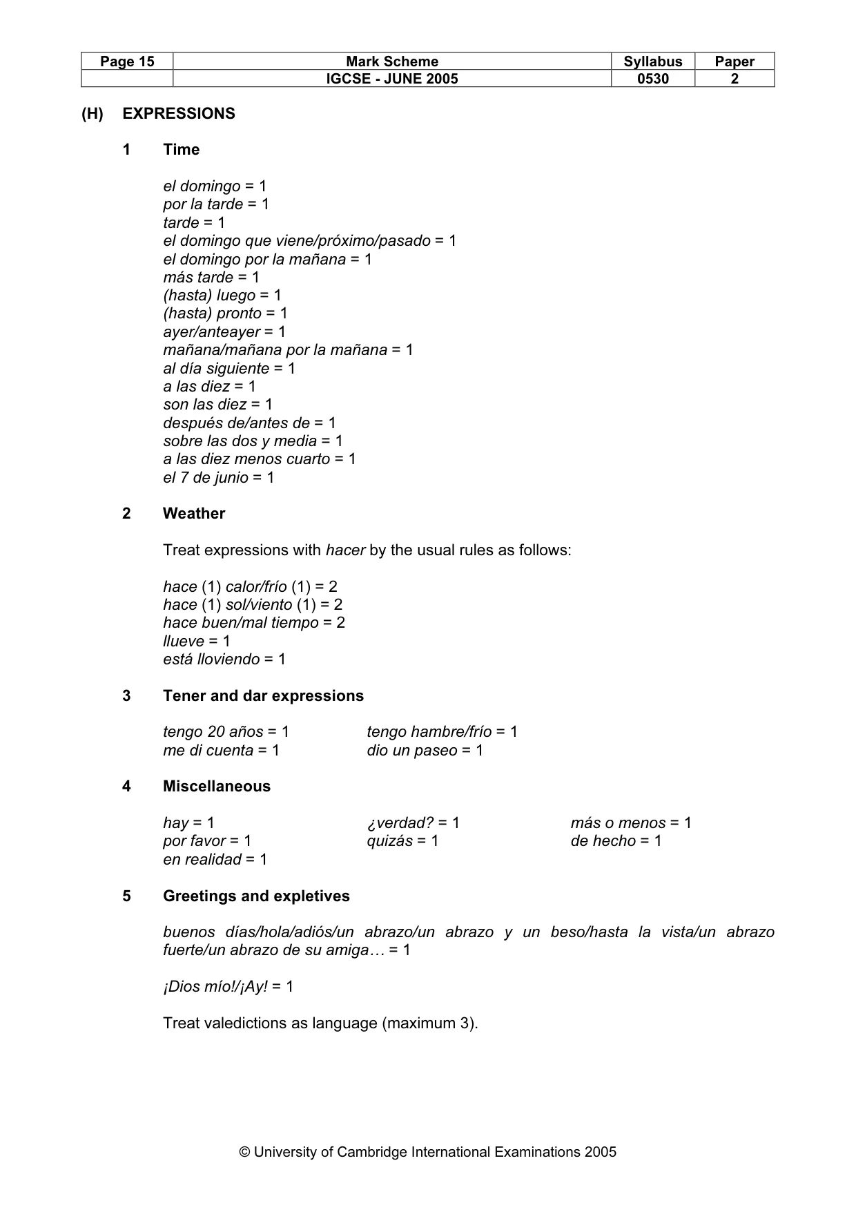 Mark scheme, page 17 of 18