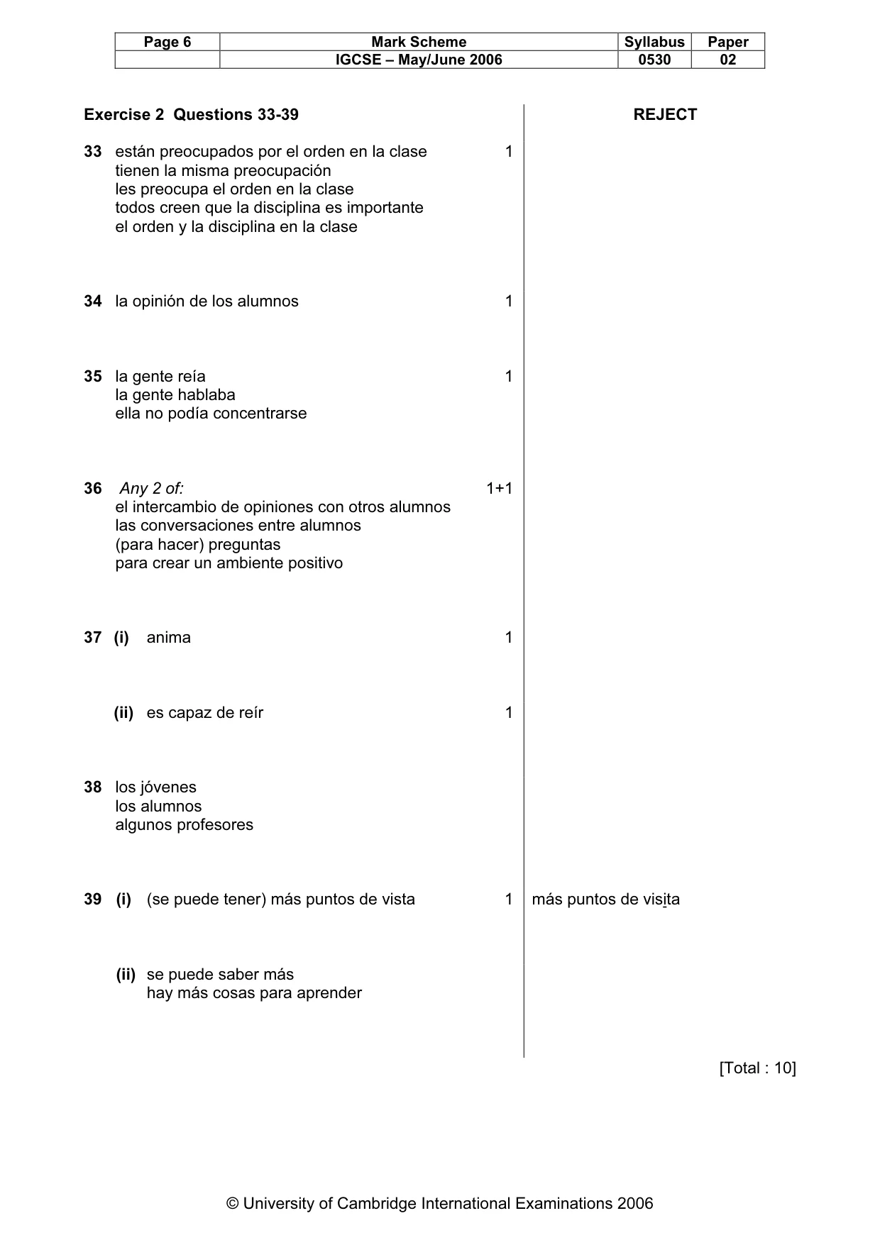 Mark scheme, page 7 of 18