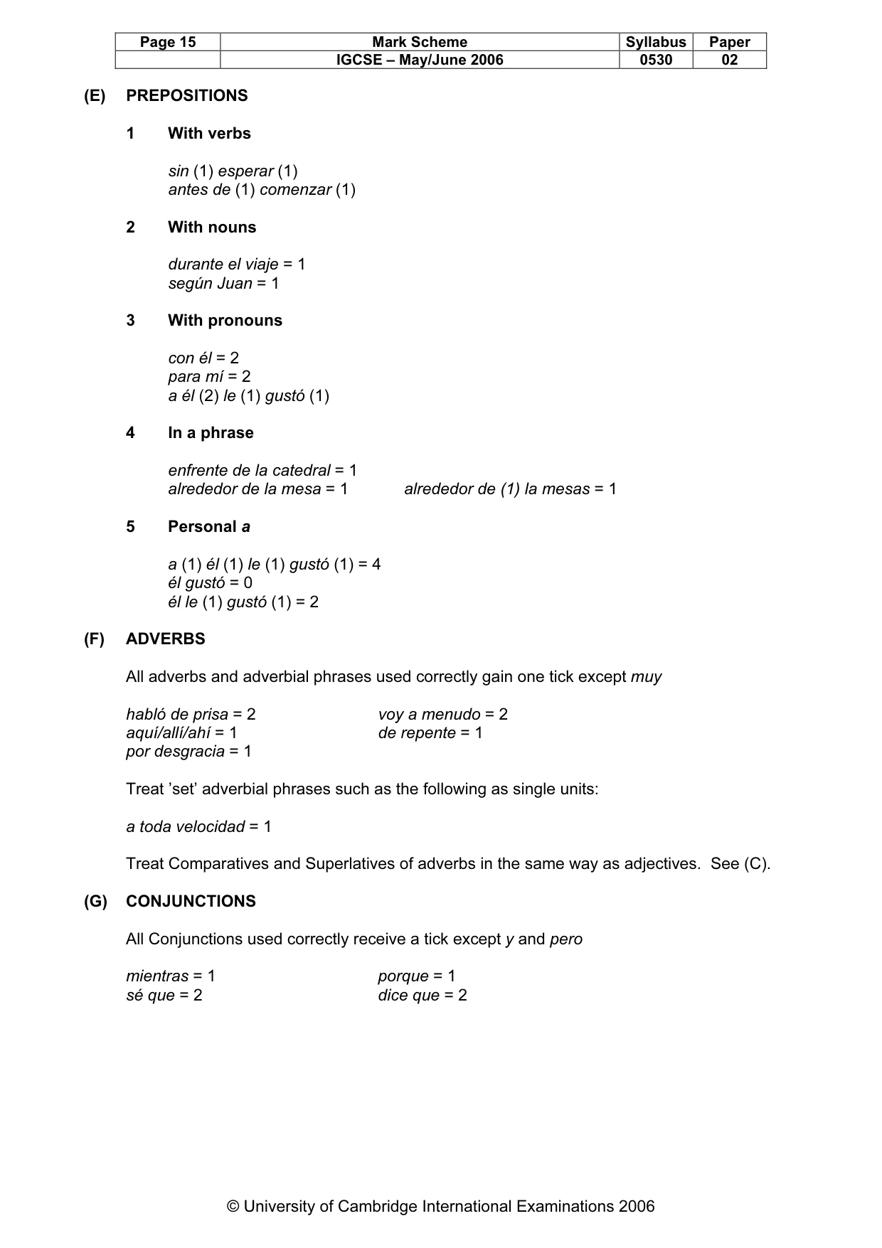 Mark scheme, page 16 of 18