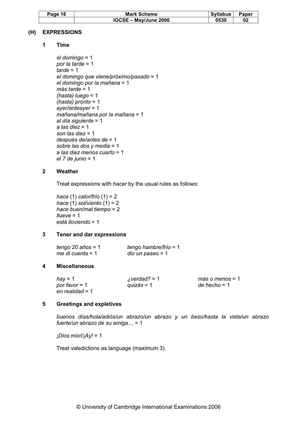 Mark scheme, page 17 of 18