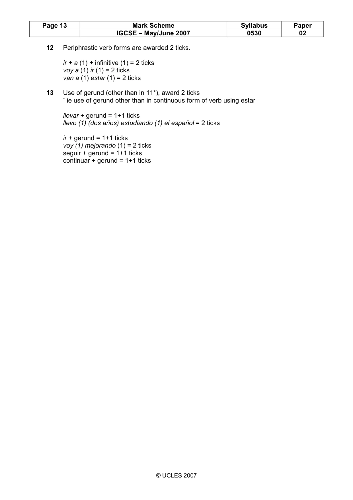 Mark scheme, page 13 of 20