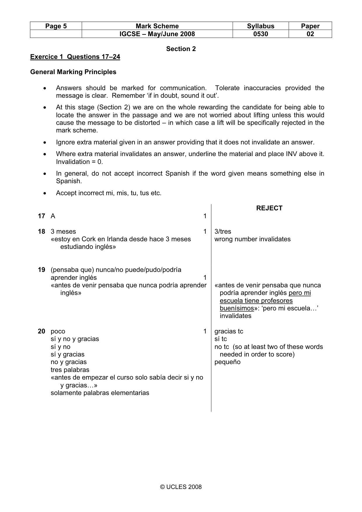 Mark scheme, page 5 of 24