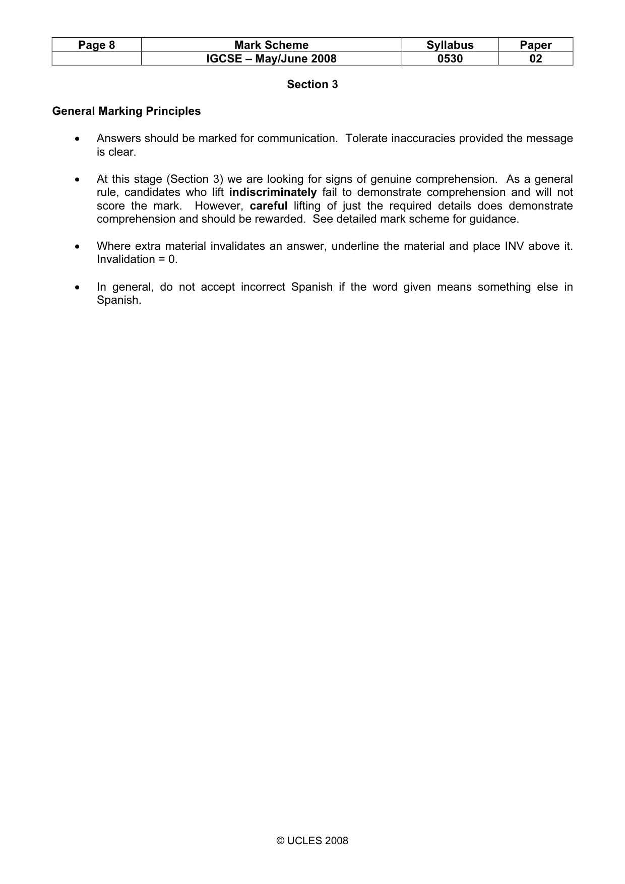 Mark scheme, page 8 of 24