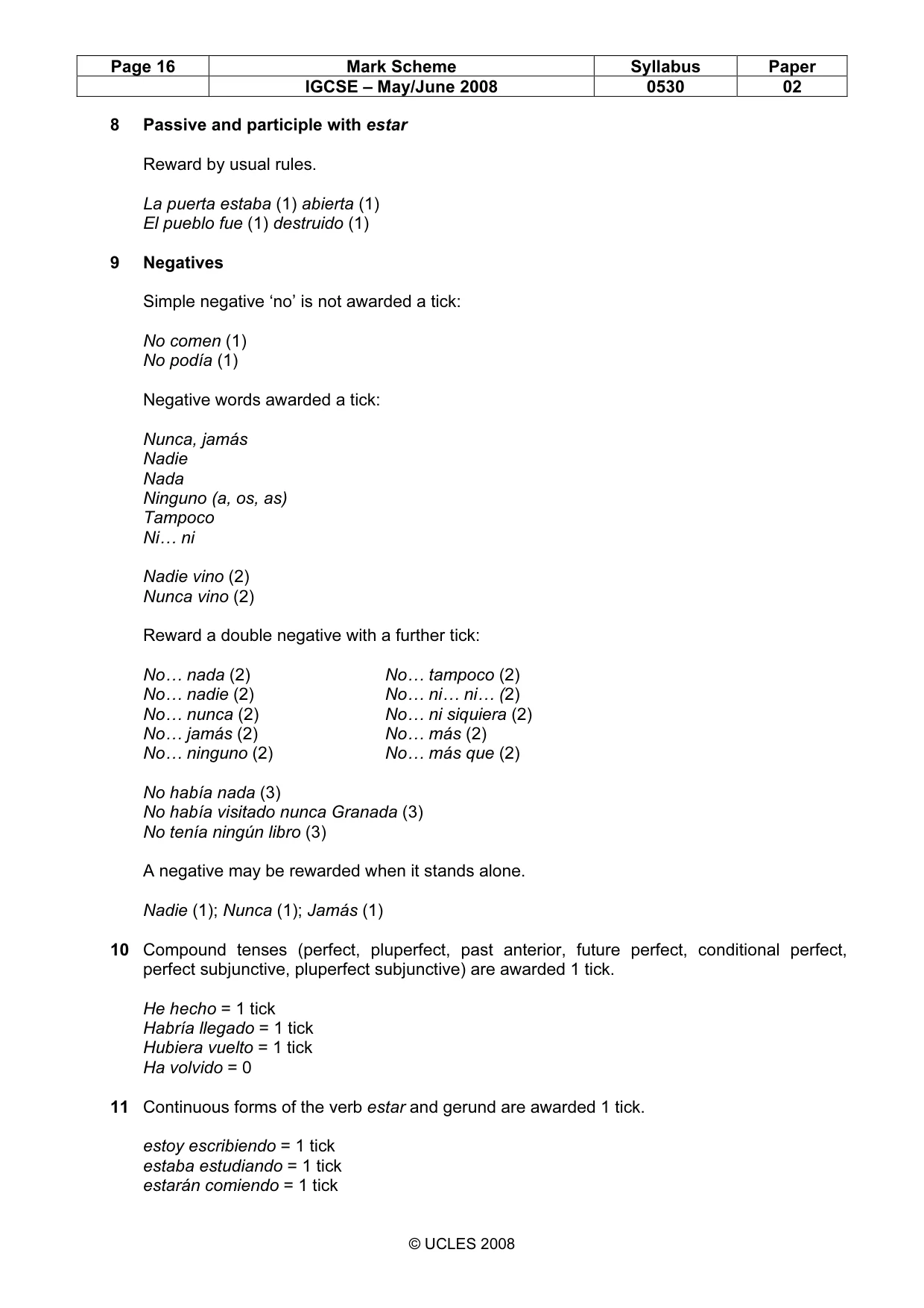 Mark scheme, page 16 of 24