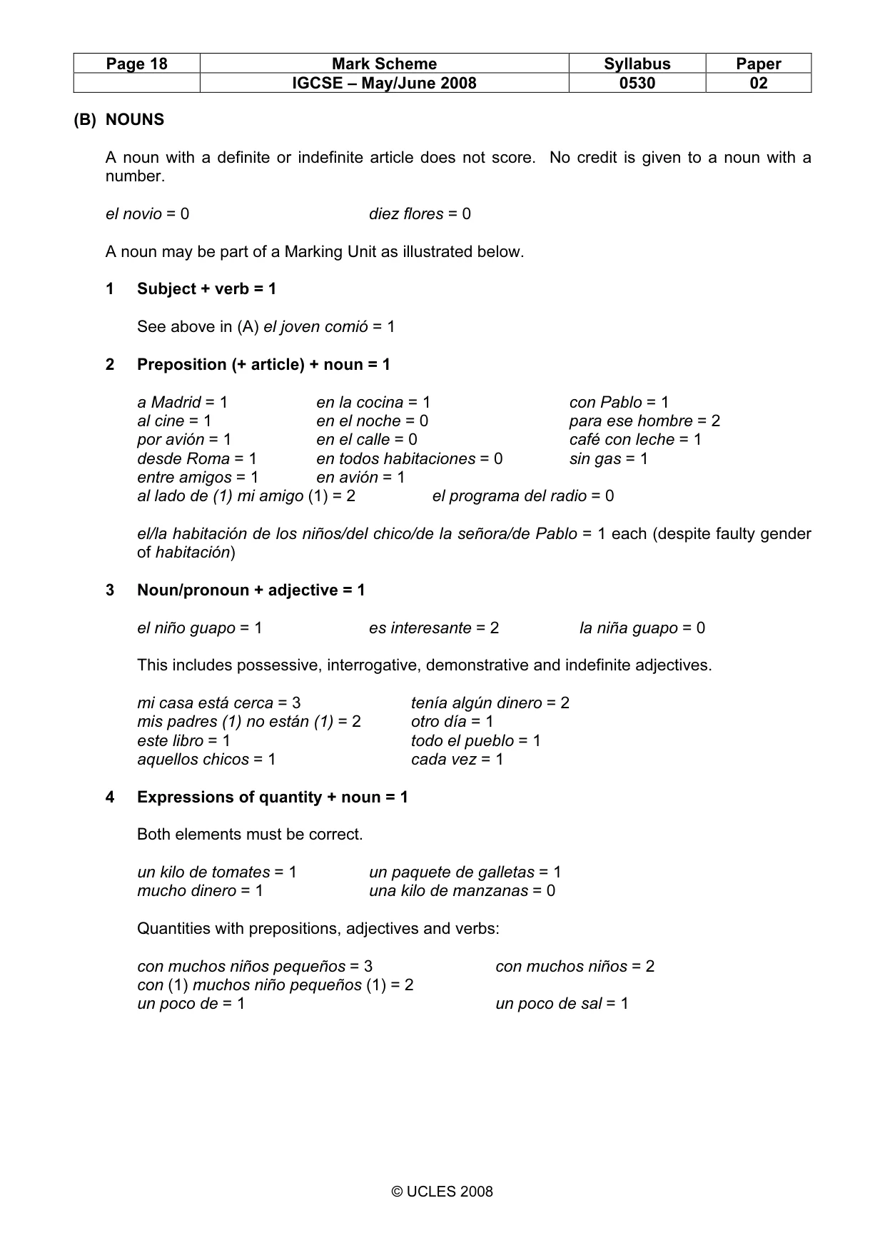 Mark scheme, page 18 of 24