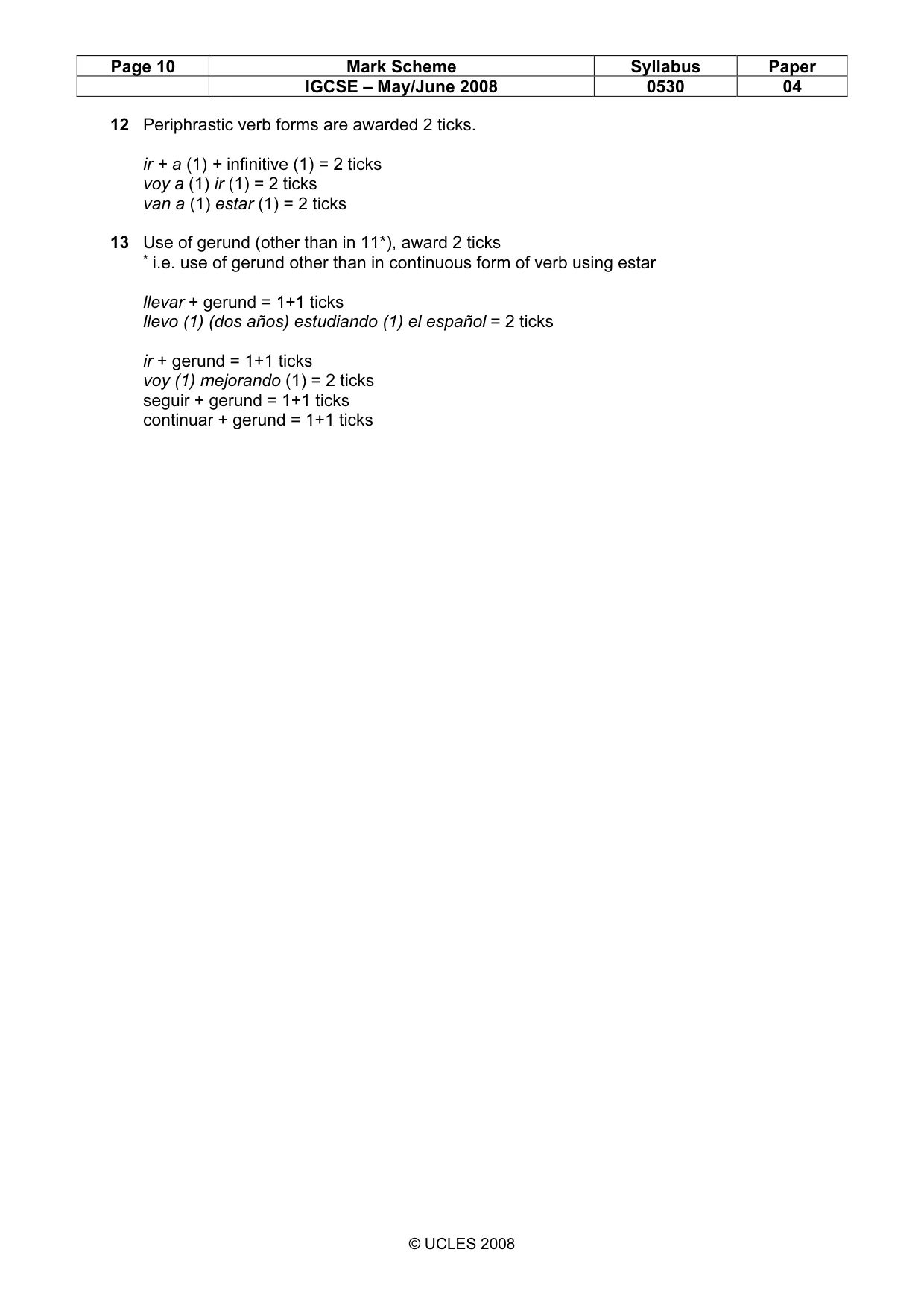 Mark scheme, page 10 of 17