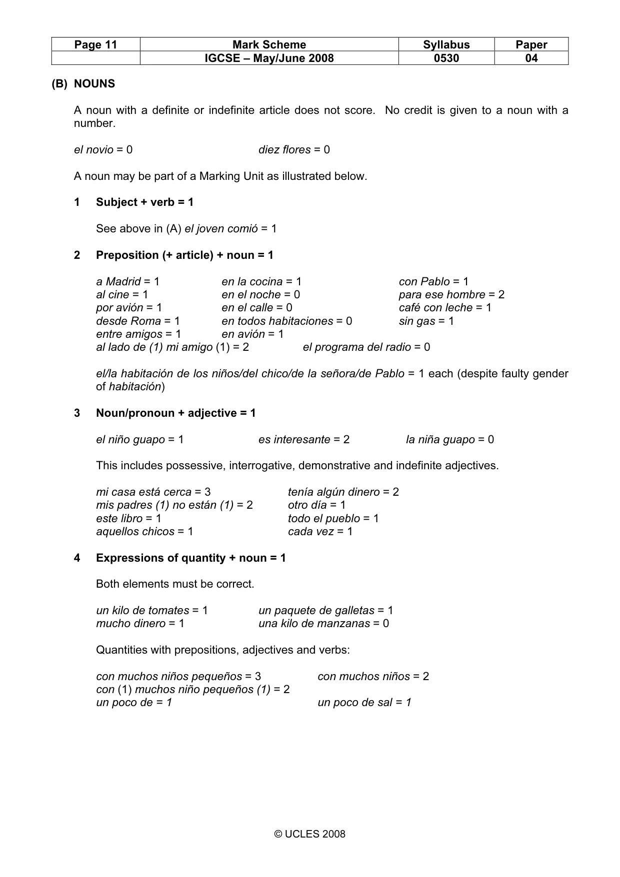 Mark scheme, page 11 of 17