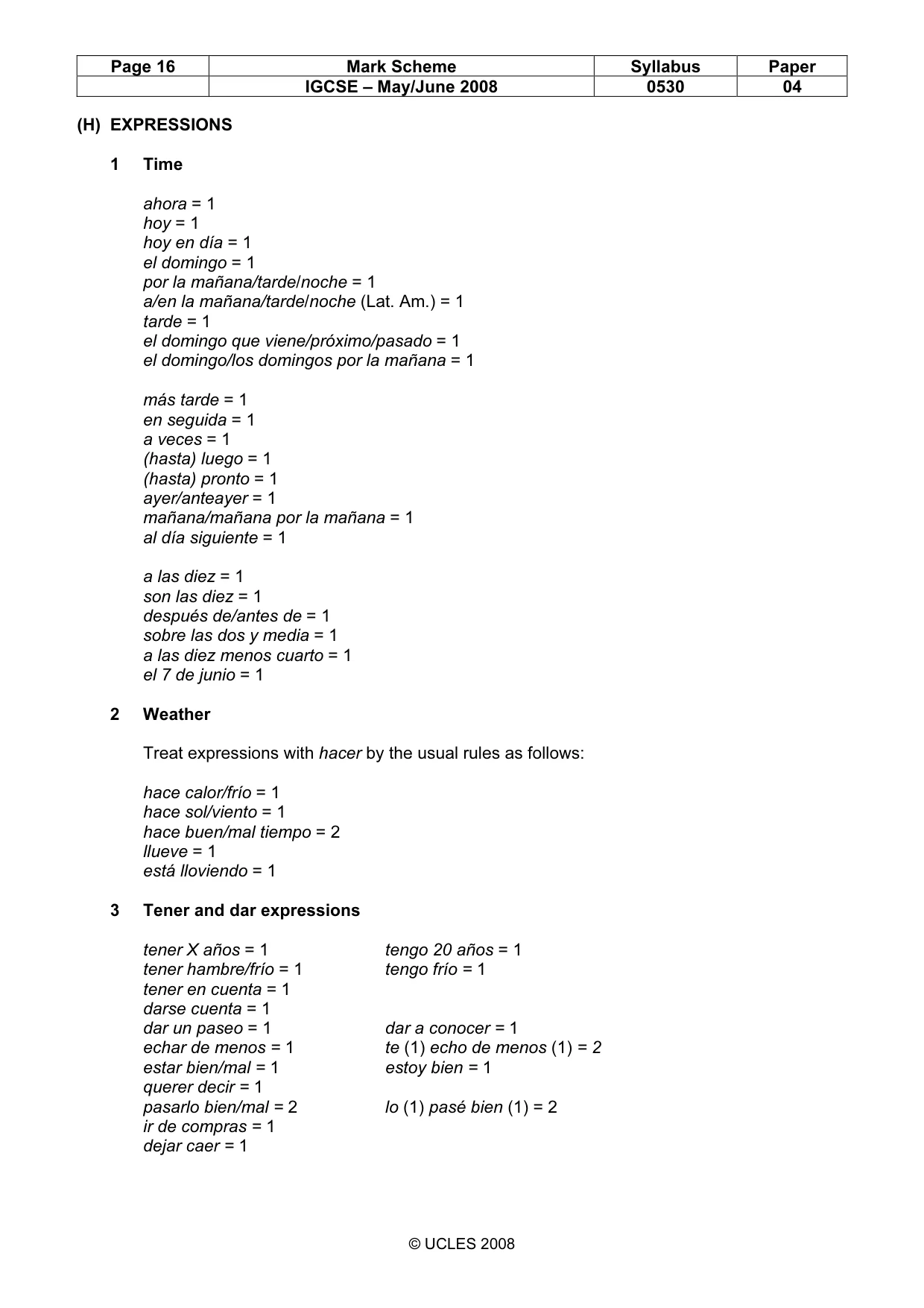 Mark scheme, page 16 of 17